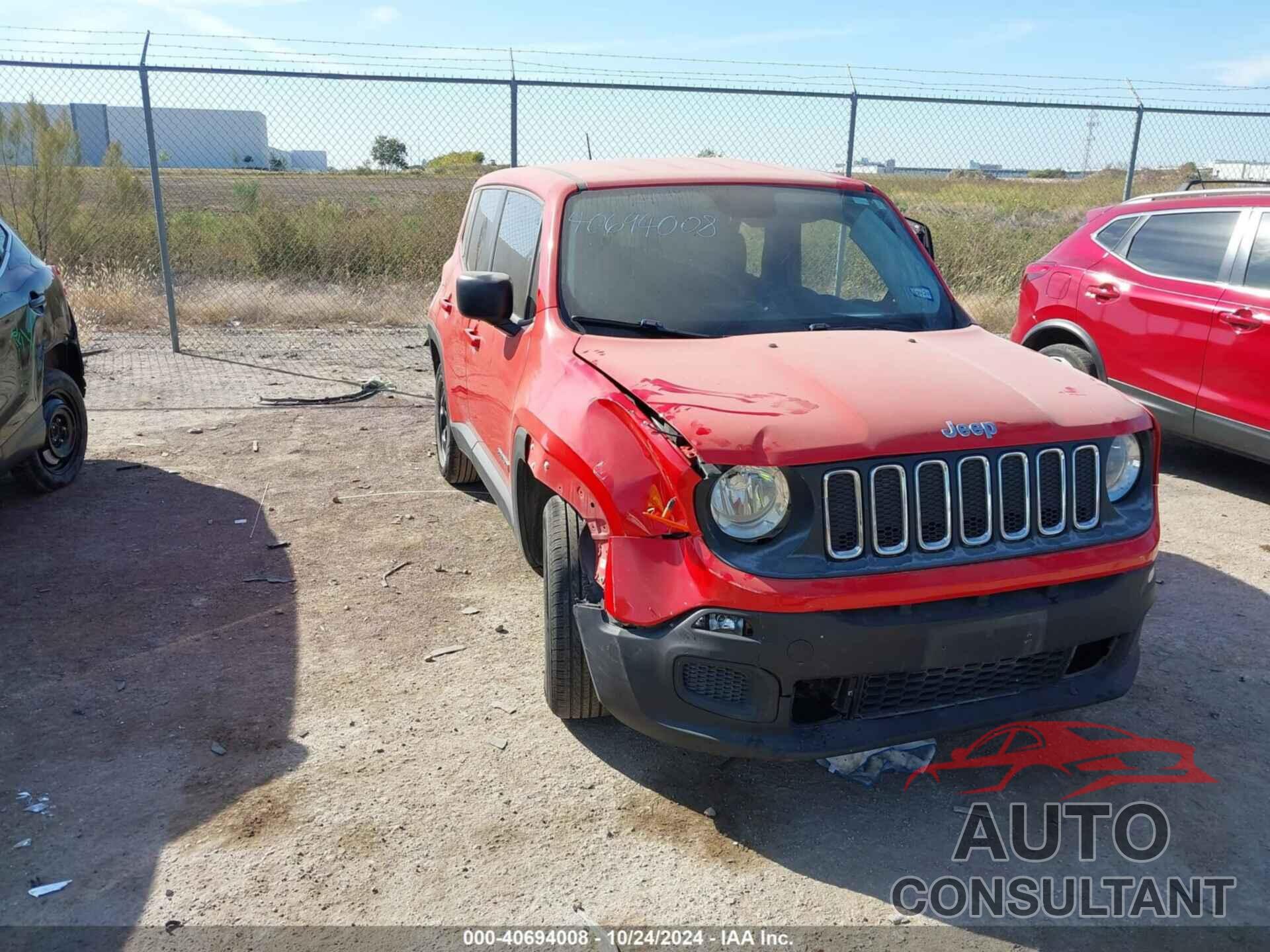 JEEP RENEGADE 2017 - ZACCJAAB0HPG16710