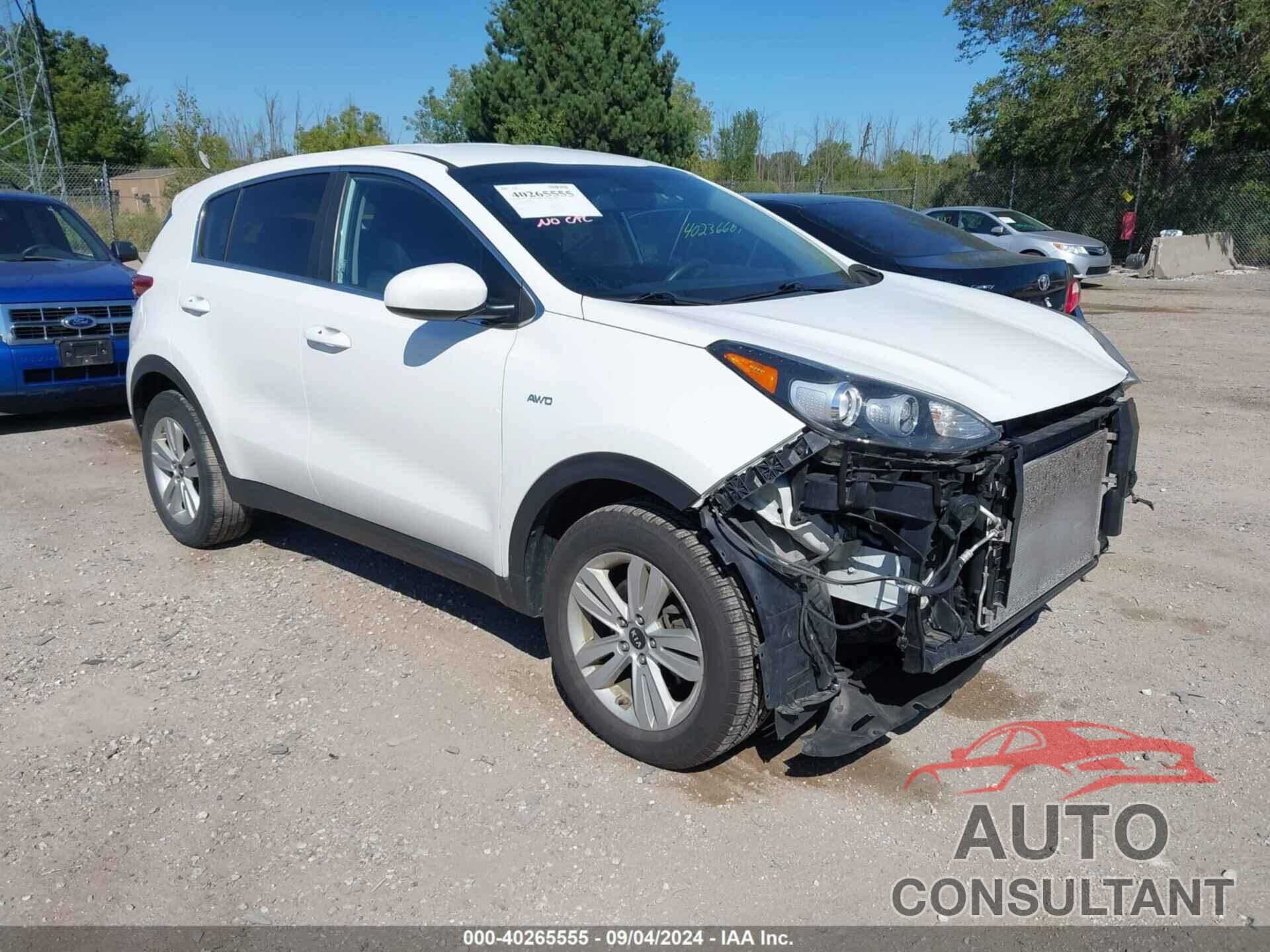 KIA SPORTAGE 2017 - KNDPMCAC8H7065677