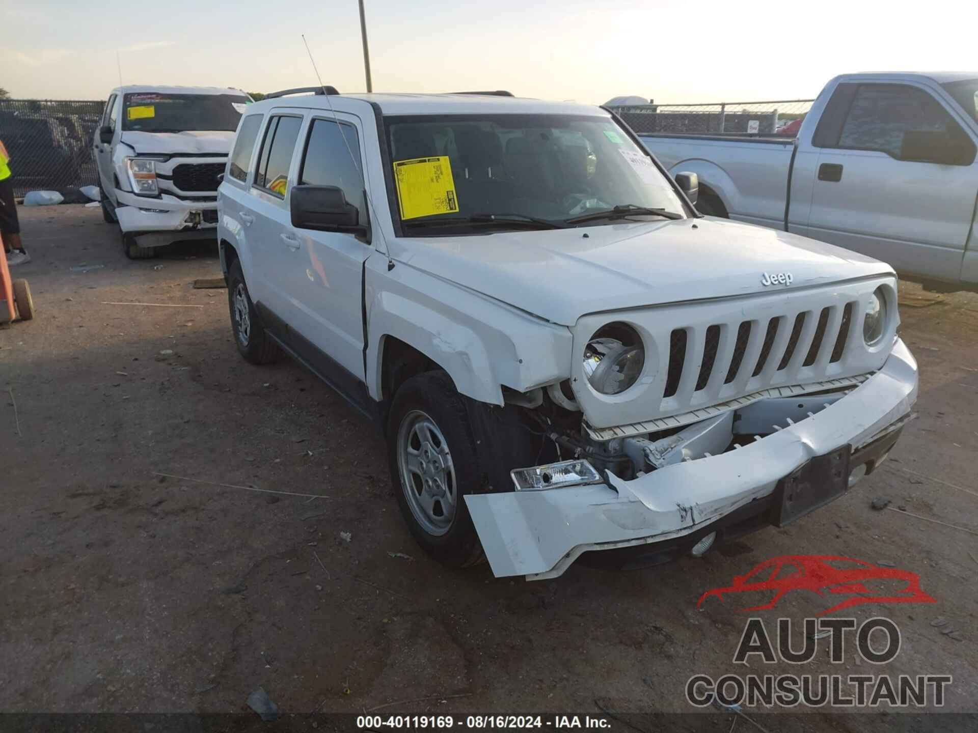 JEEP PATRIOT 2017 - 1C4NJPBA4HD207271