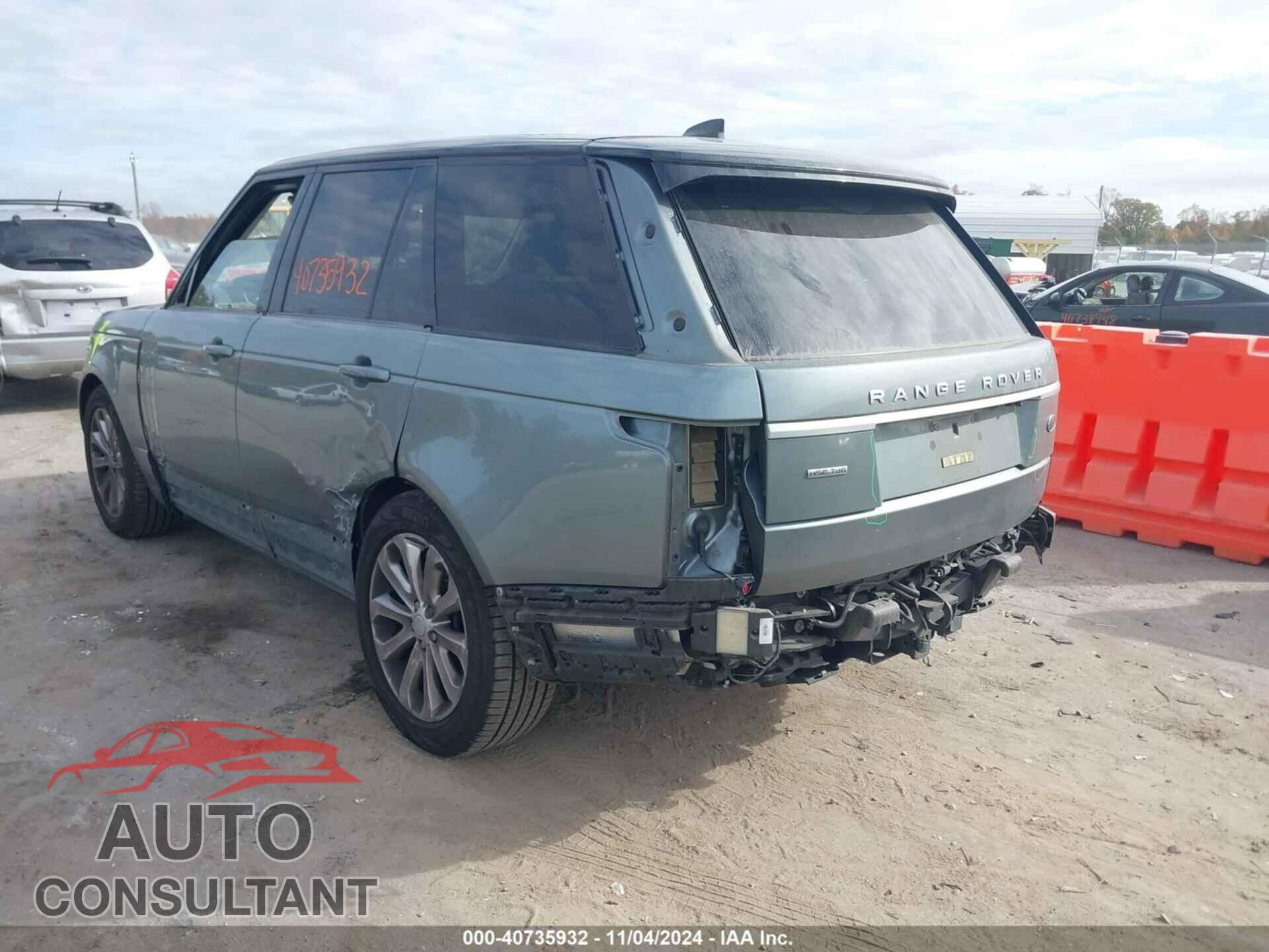 LAND ROVER RANGE ROVER 2017 - SALGS2FKXHA357391