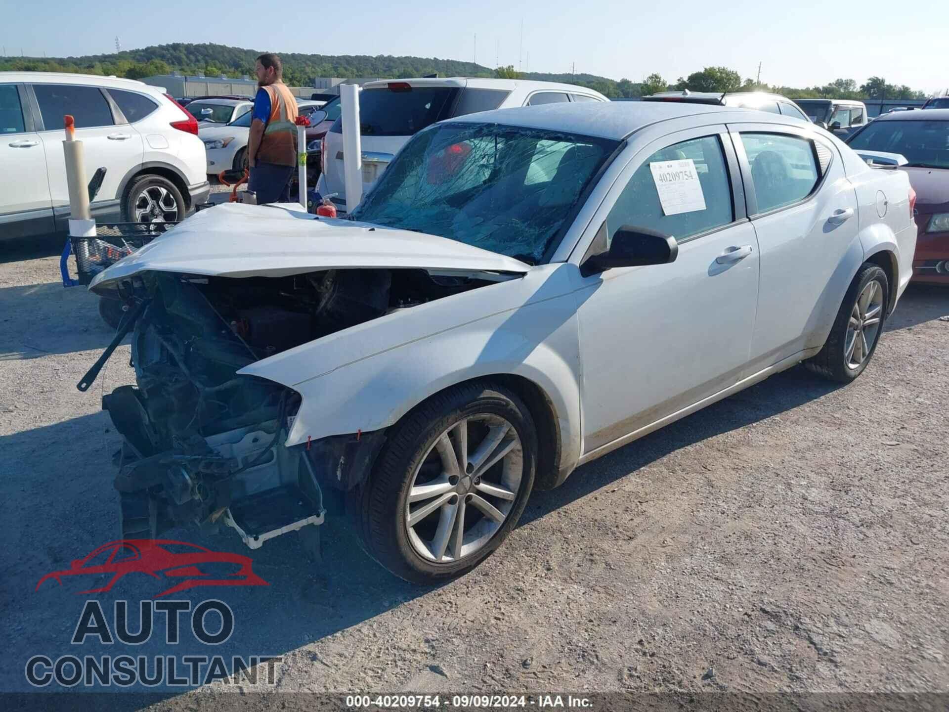 DODGE AVENGER 2013 - 1C3CDZAG8DN770168