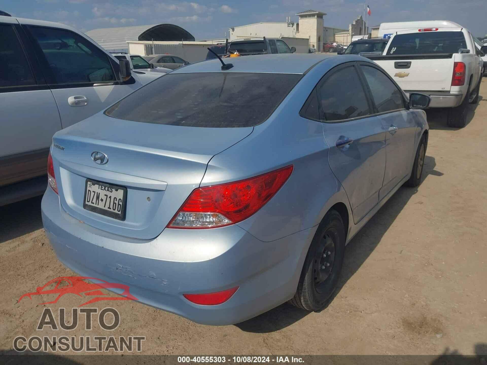 HYUNDAI ACCENT 2013 - KMHCT4AEXDU525387