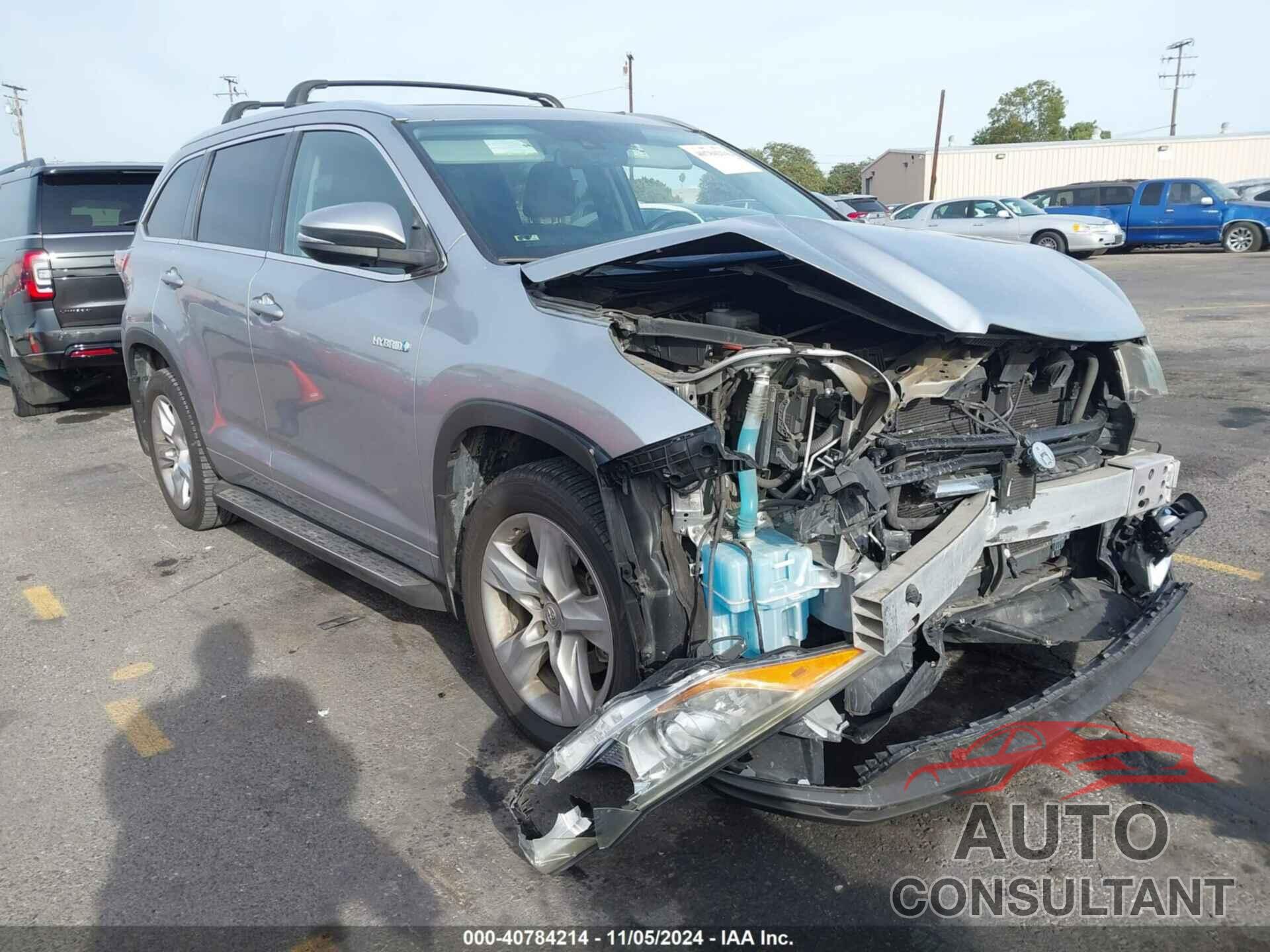 TOYOTA HIGHLANDER HYBRID 2014 - 5TDDCRFH5ES007007