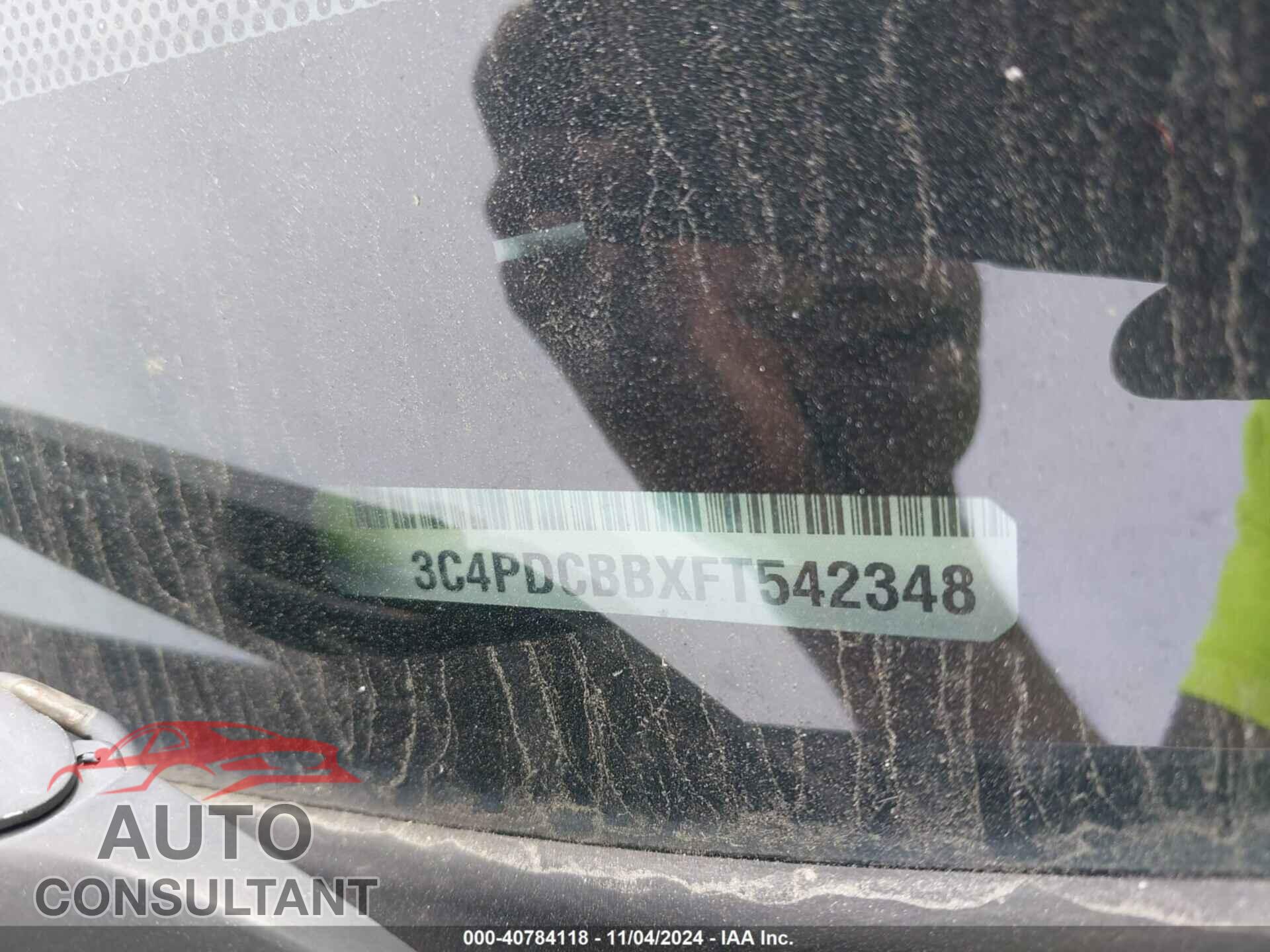 DODGE JOURNEY 2015 - 3C4PDCBBXFT542348