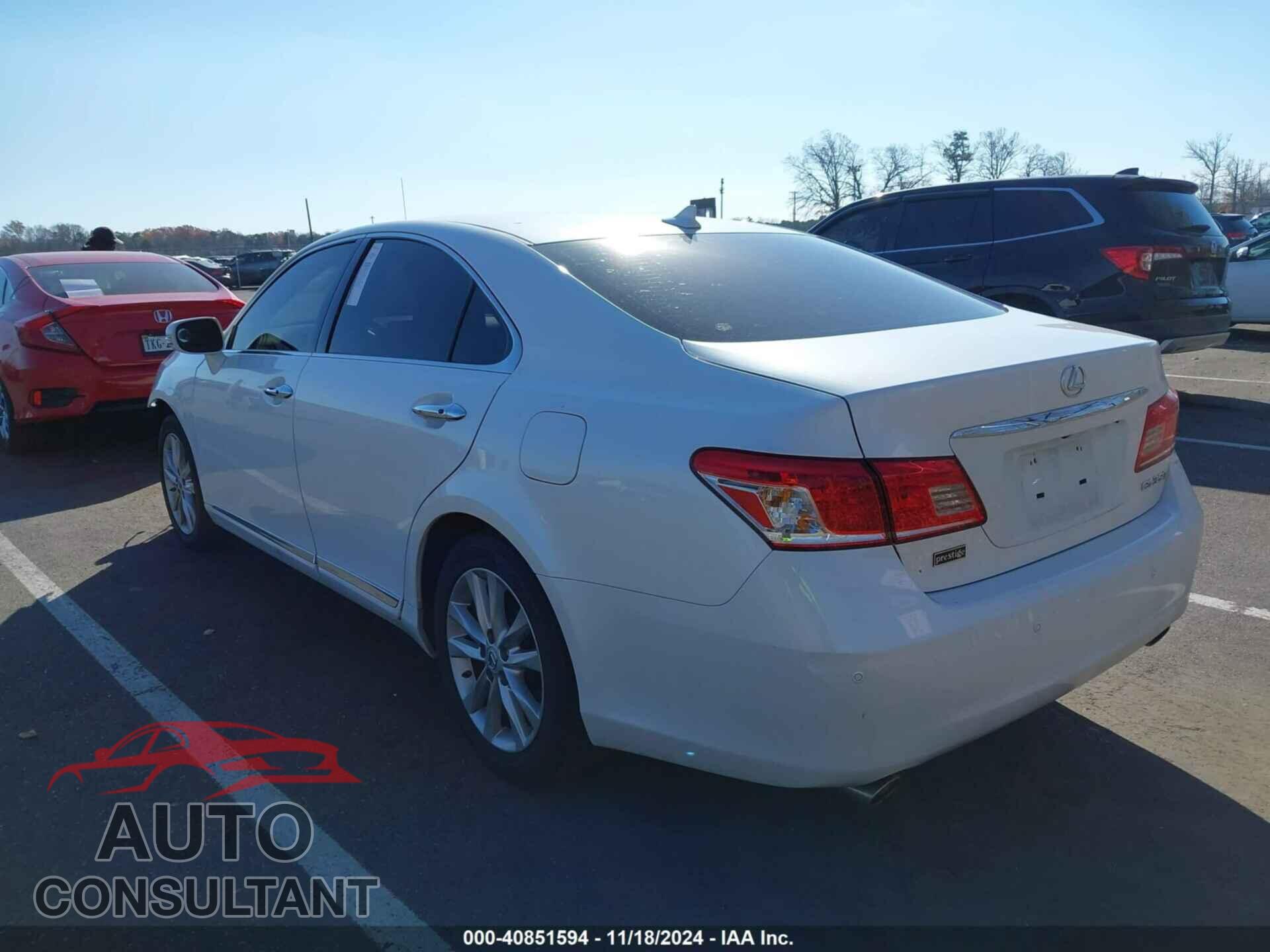 LEXUS ES 350 2012 - JTHBK1EG0C2480675