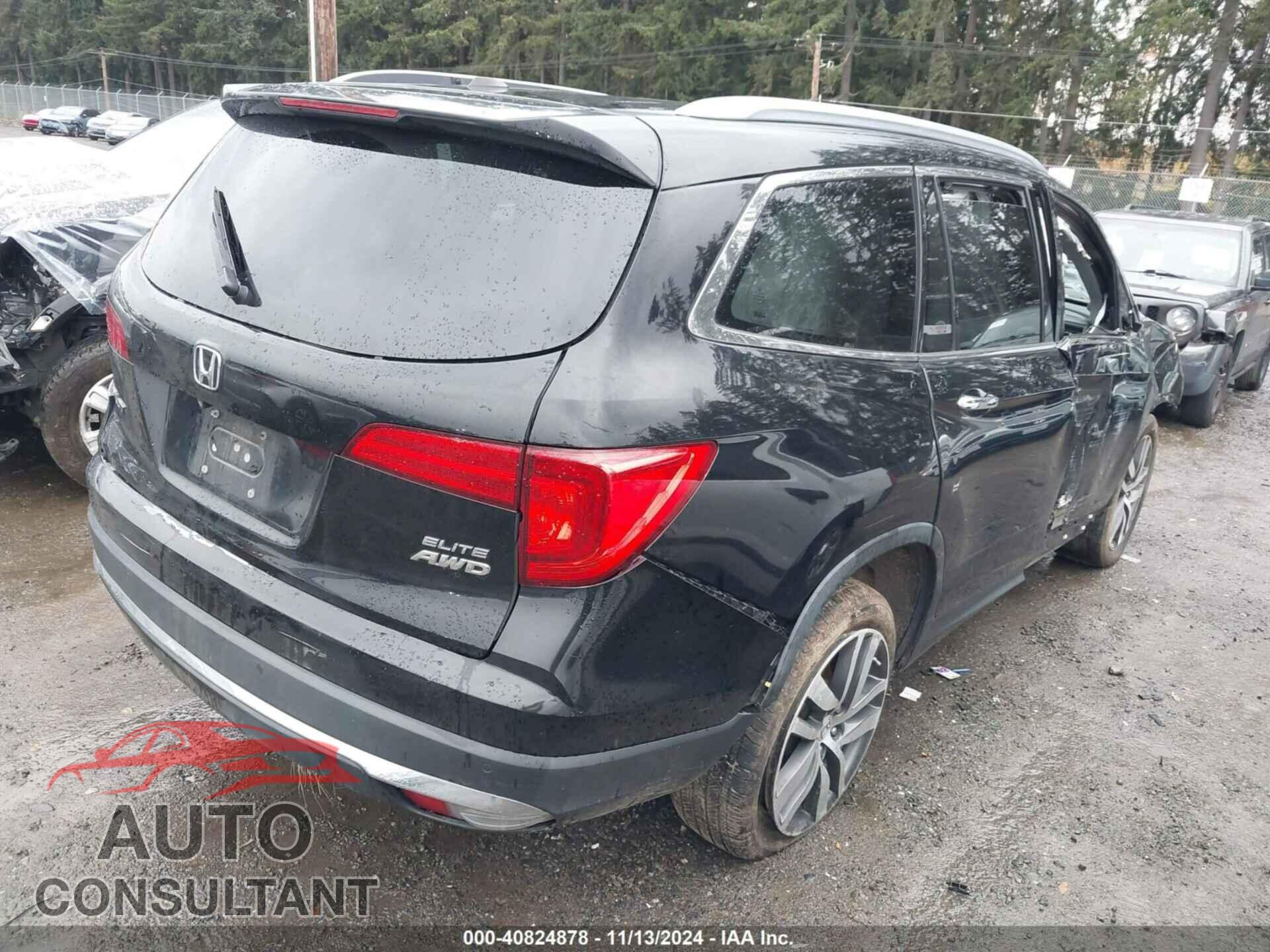 HONDA PILOT 2016 - 5FNYF6H07GB072527