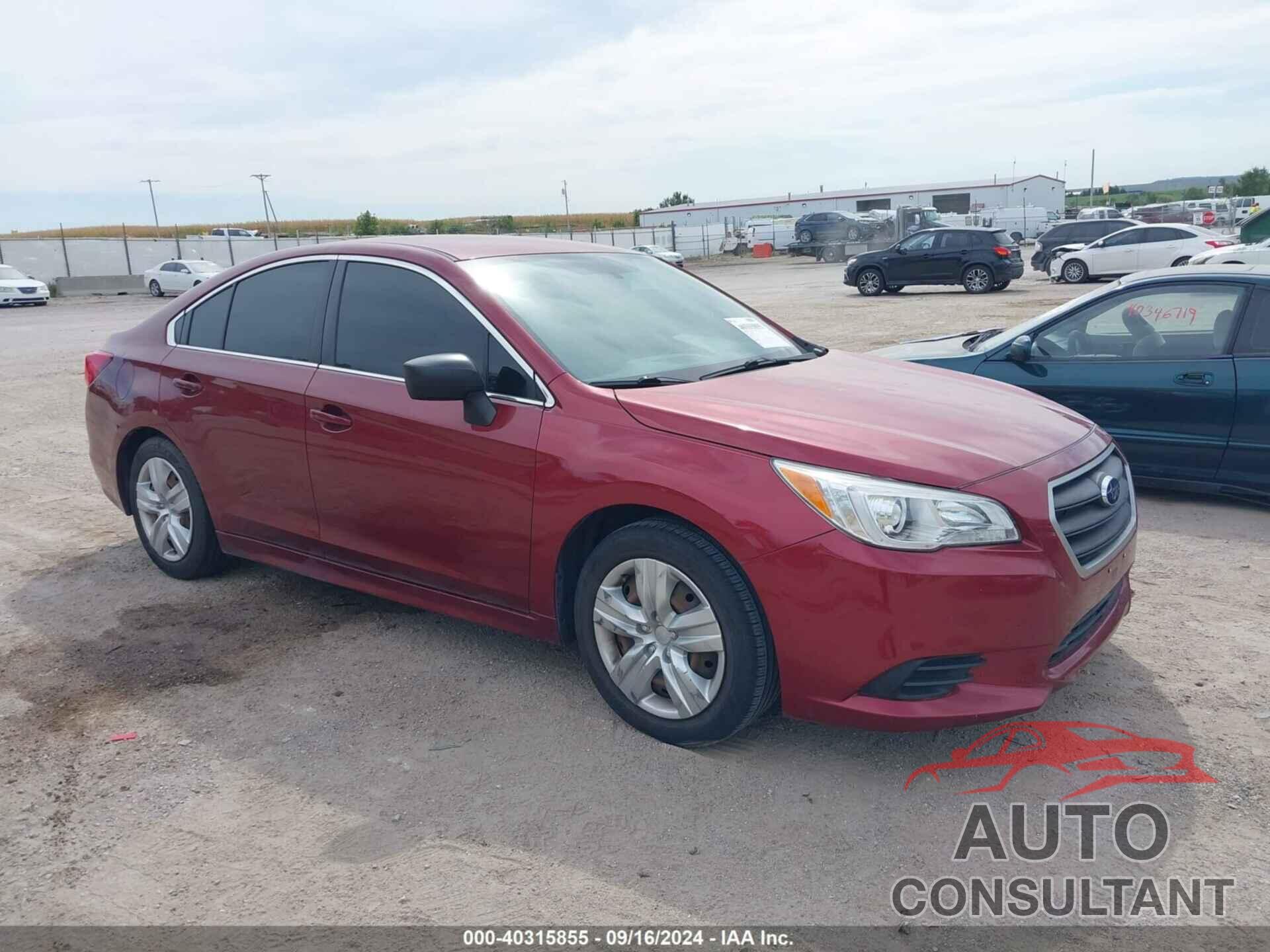 SUBARU LEGACY 2016 - 4S3BNBA64G3063328