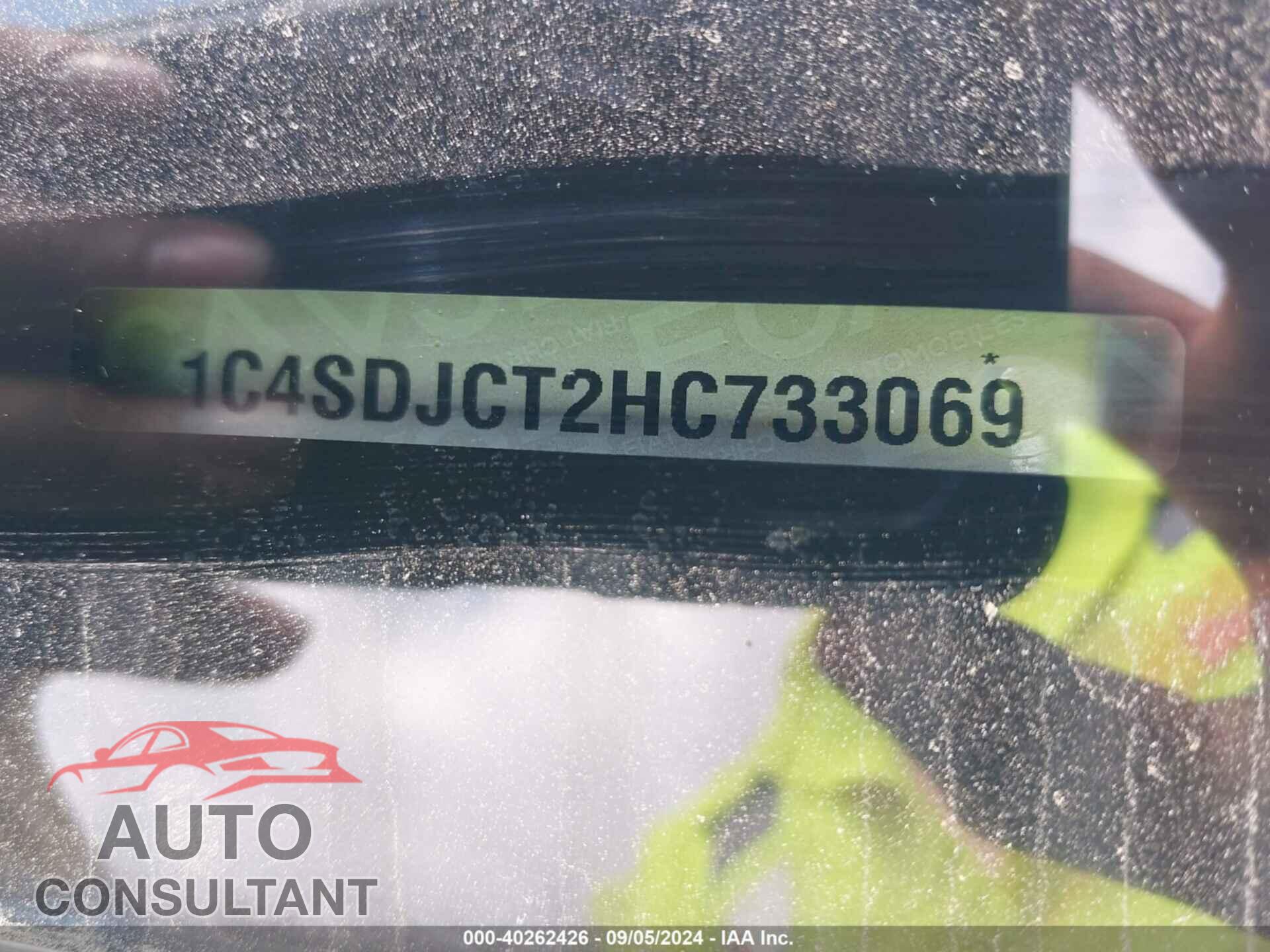 DODGE DURANGO 2017 - 1C4SDJCT2HC733069