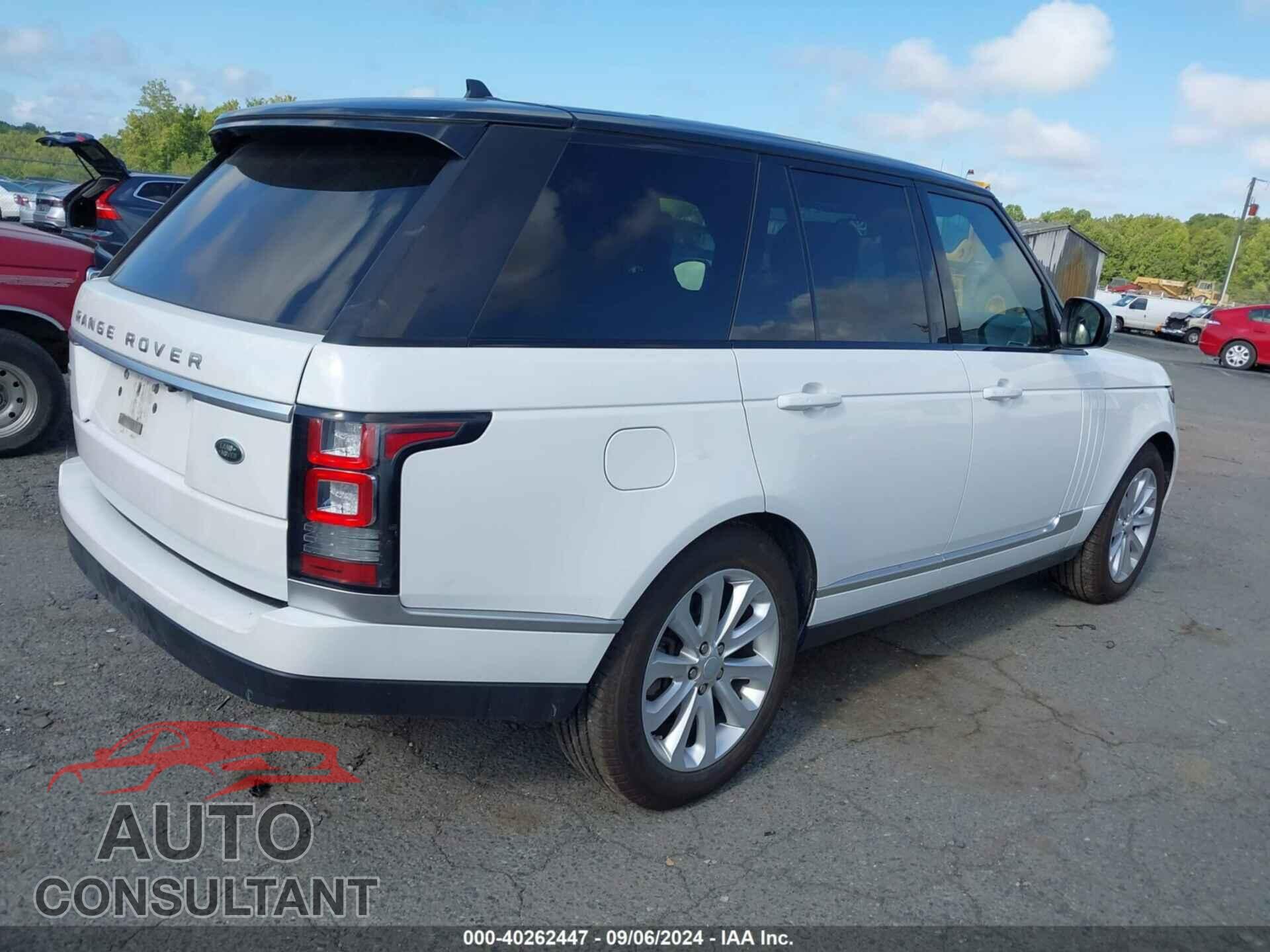 LAND ROVER RANGE ROVER 2016 - SALGS2KF3GA250996