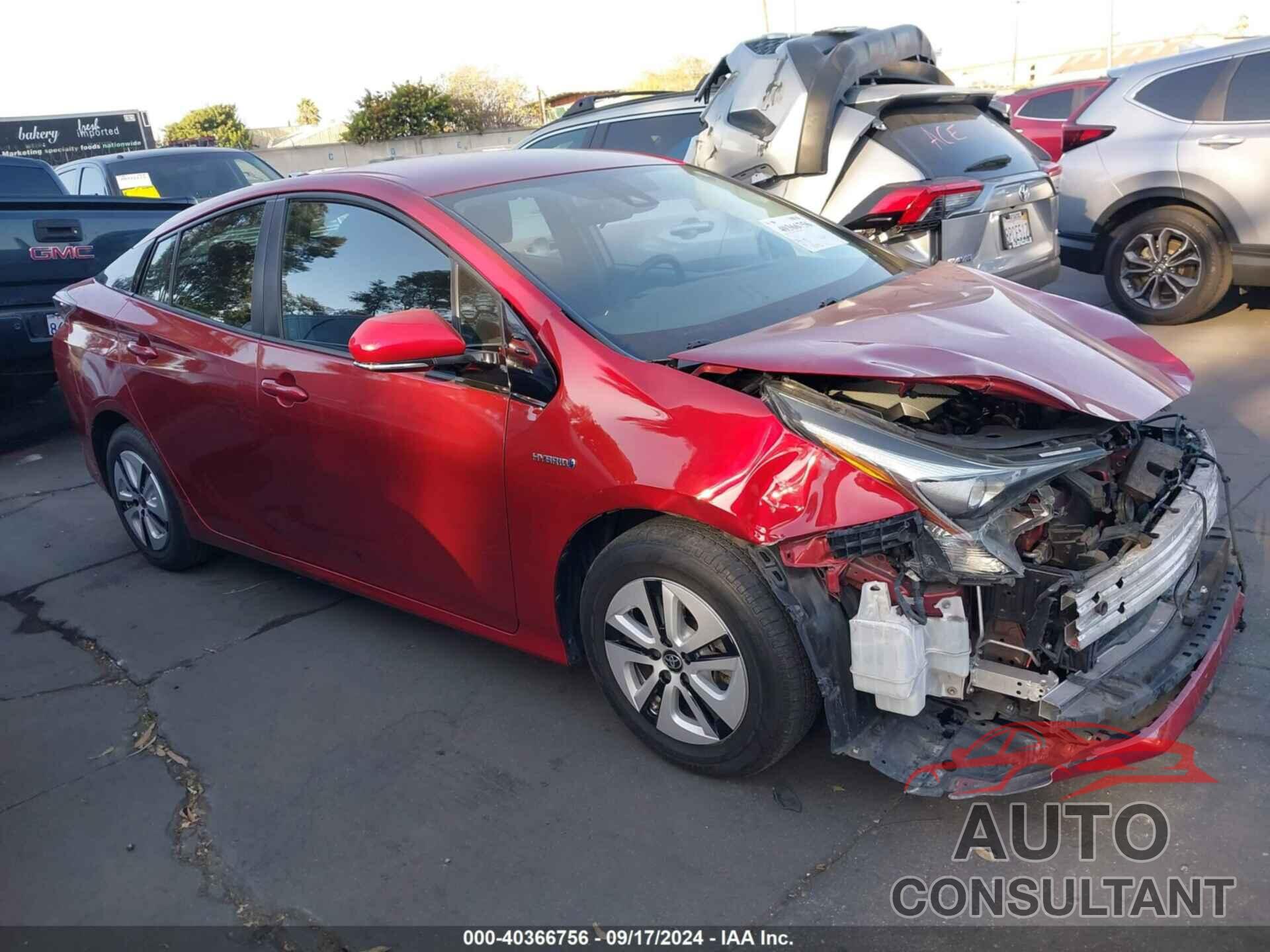 TOYOTA PRIUS 2017 - JTDKBRFU9H3050018