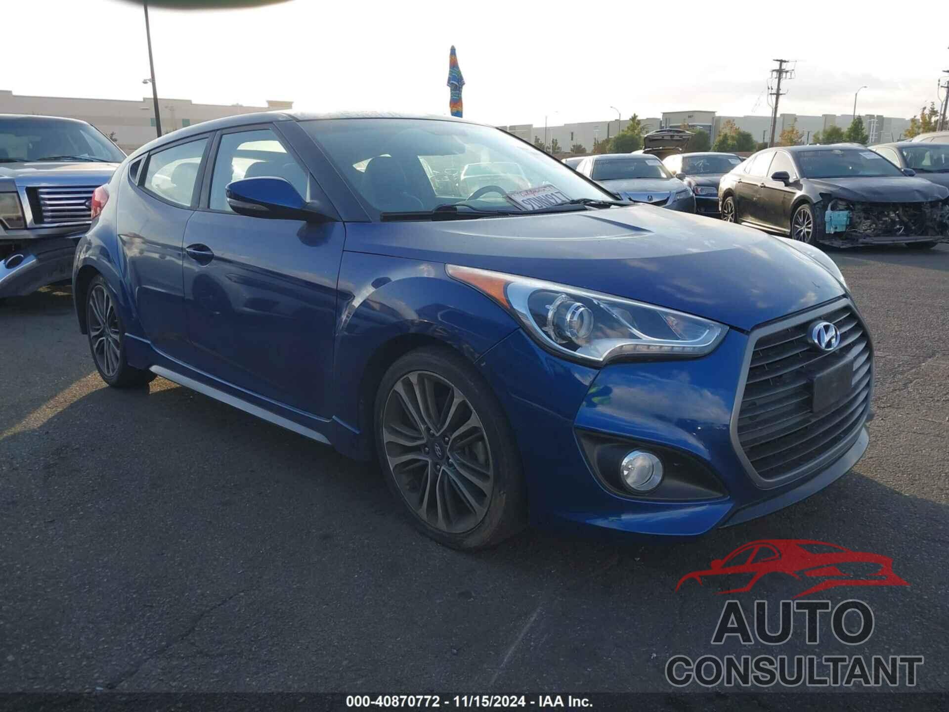 HYUNDAI VELOSTER 2017 - KMHTC6AEXHU309878