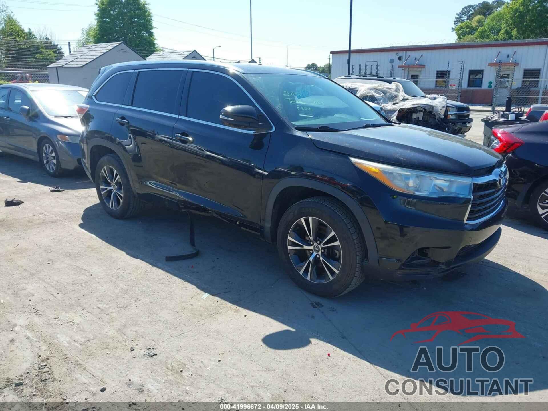 TOYOTA HIGHLANDER 2016 - 5TDKKRFH7GS141935