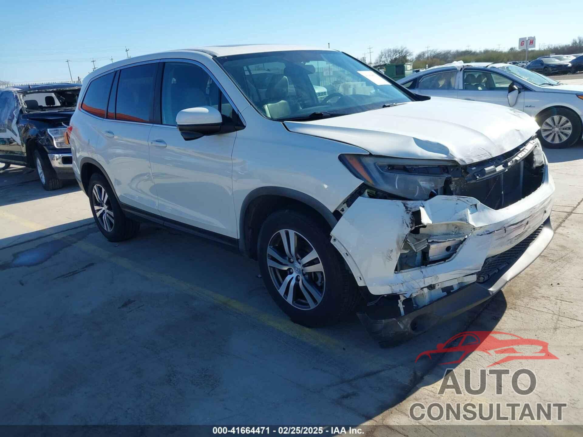 HONDA PILOT 2017 - 5FNYF5H54HB043638