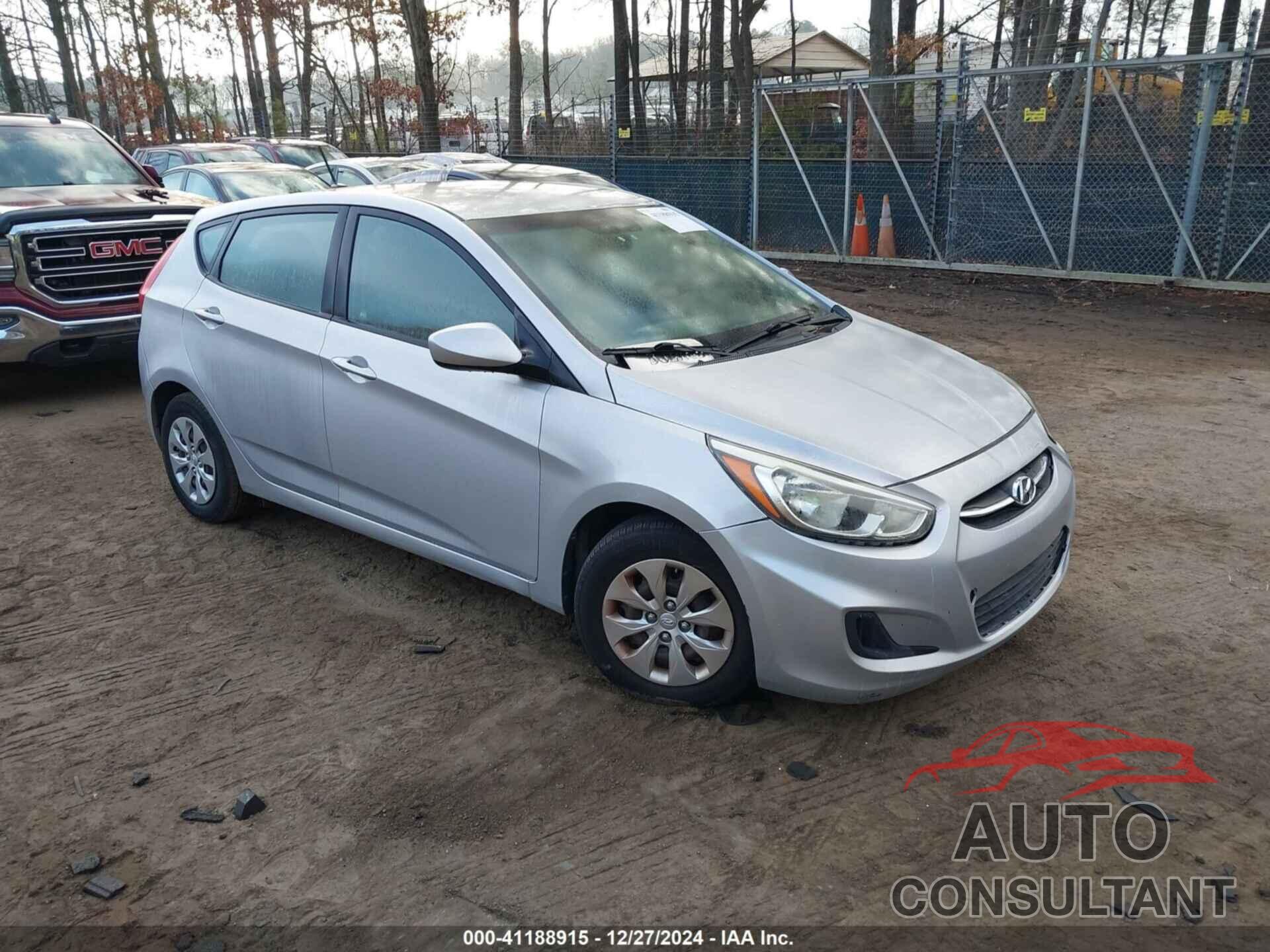 HYUNDAI ACCENT 2017 - KMHCT5AE1HU336106