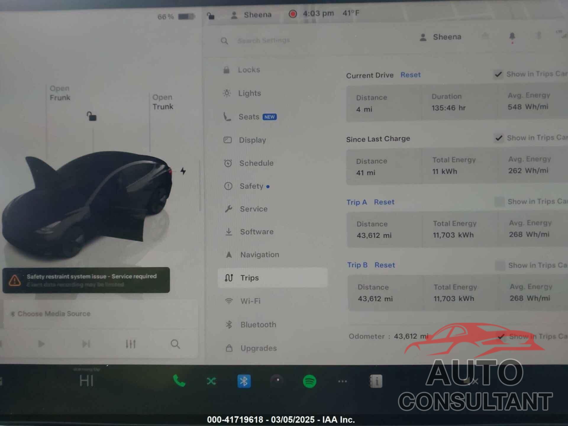 TESLA MODEL 3 2023 - 5YJ3E1EA1PF512562