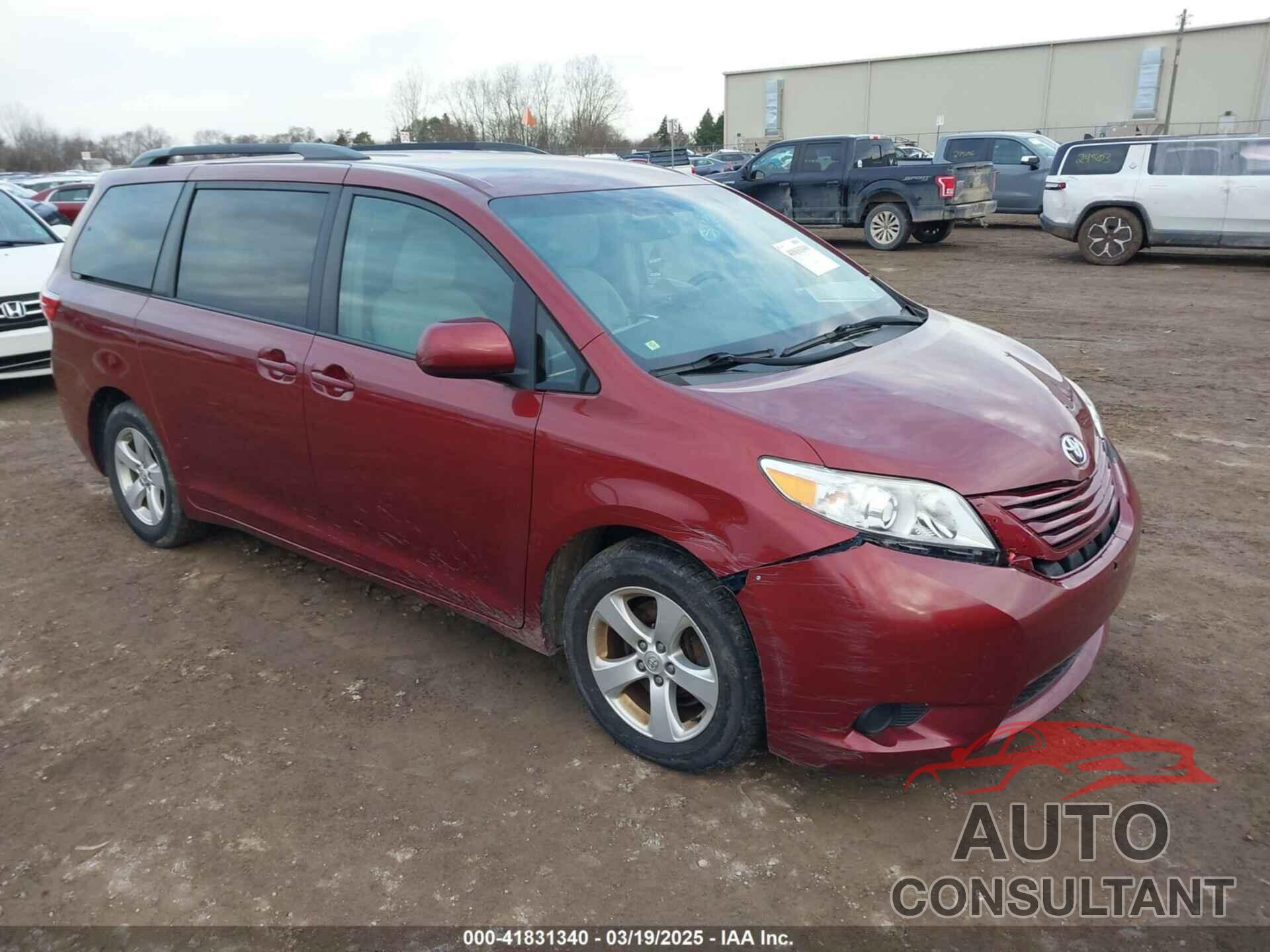 TOYOTA SIENNA 2016 - 5TDKK3DC0GS751907