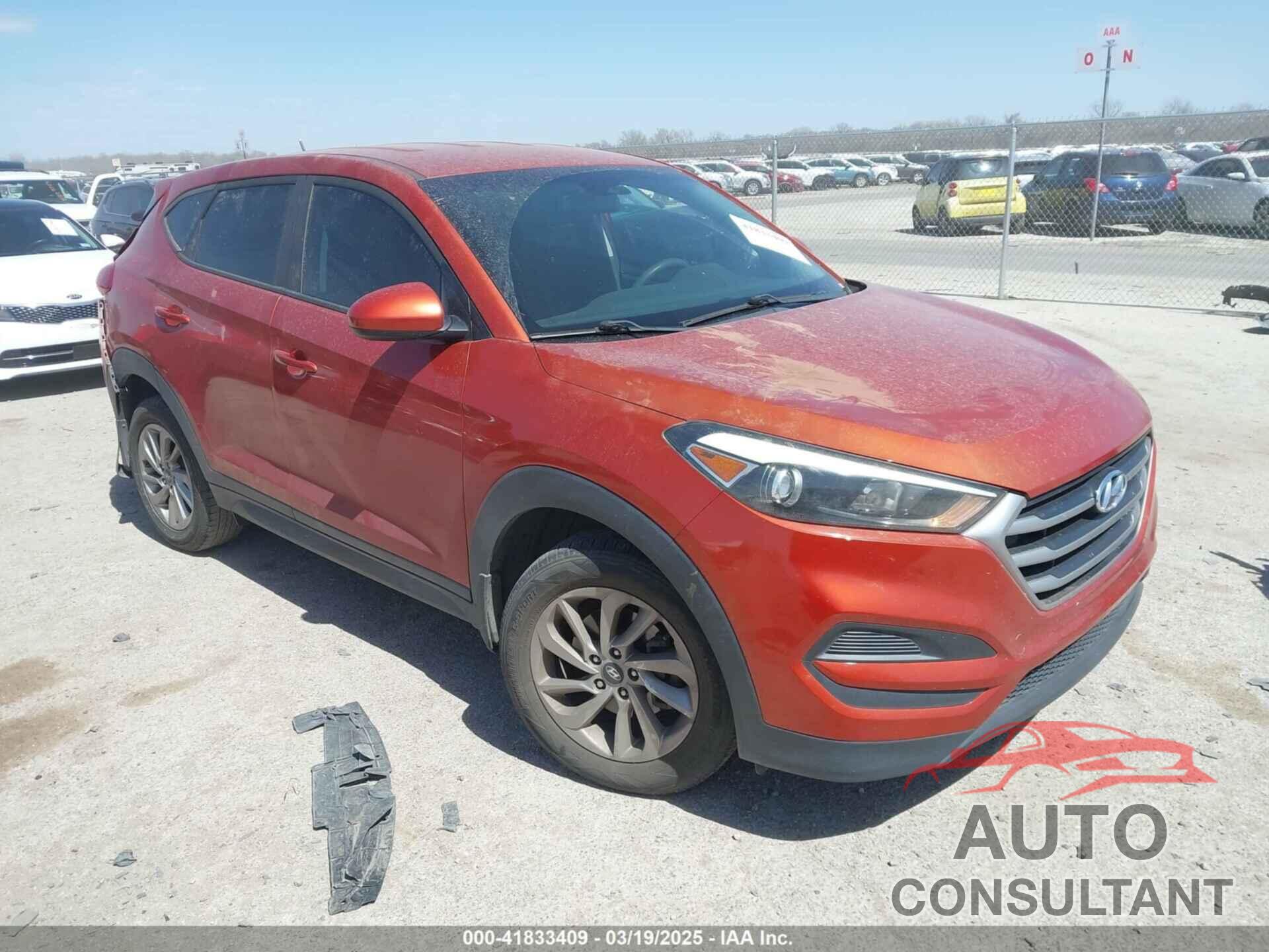HYUNDAI TUCSON 2017 - KM8J23A43HU334654