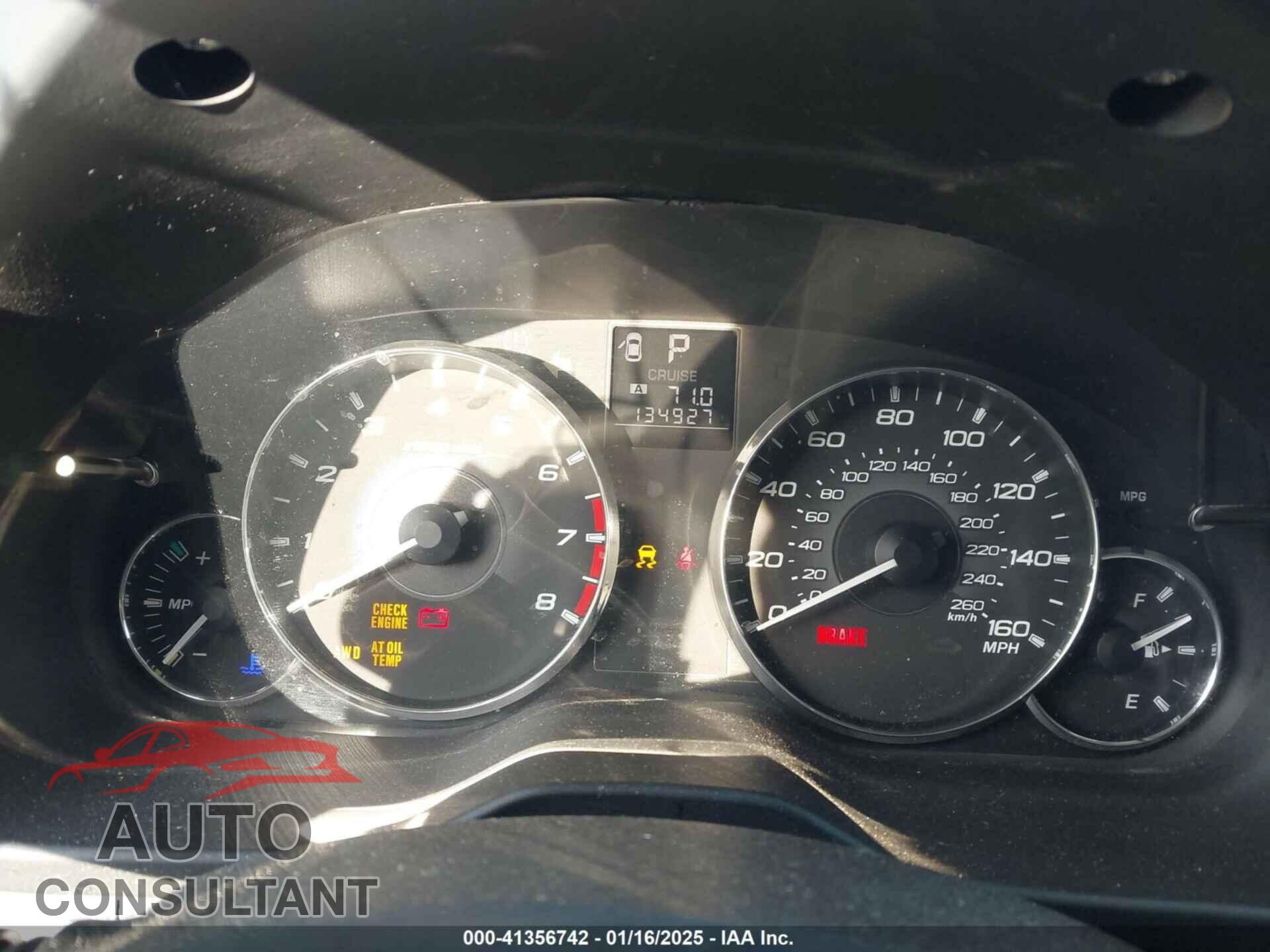 SUBARU OUTBACK 2012 - 4S4BRDHC3C2246033
