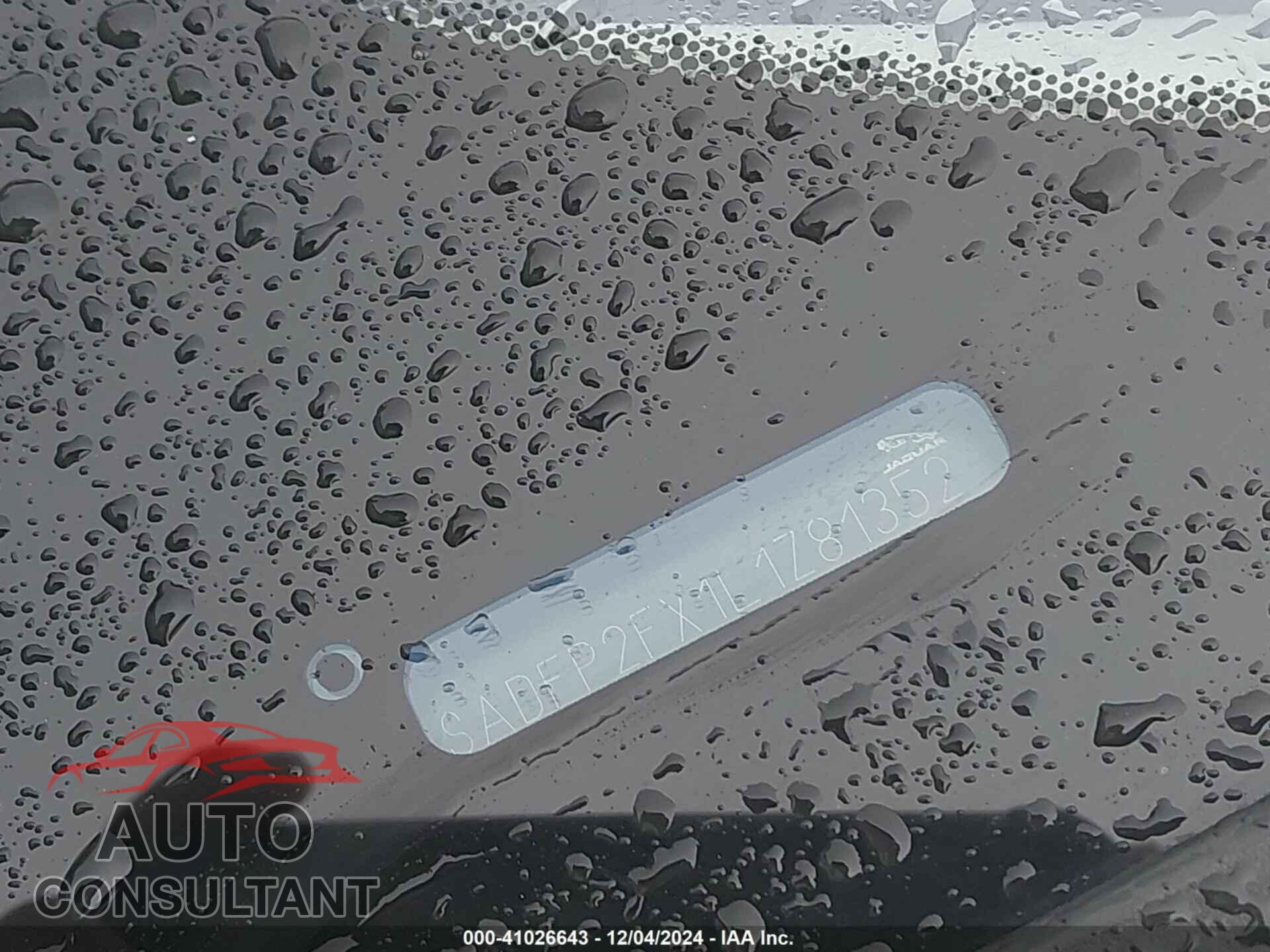 JAGUAR E-PACE 2020 - SADFP2FX1L1Z81352