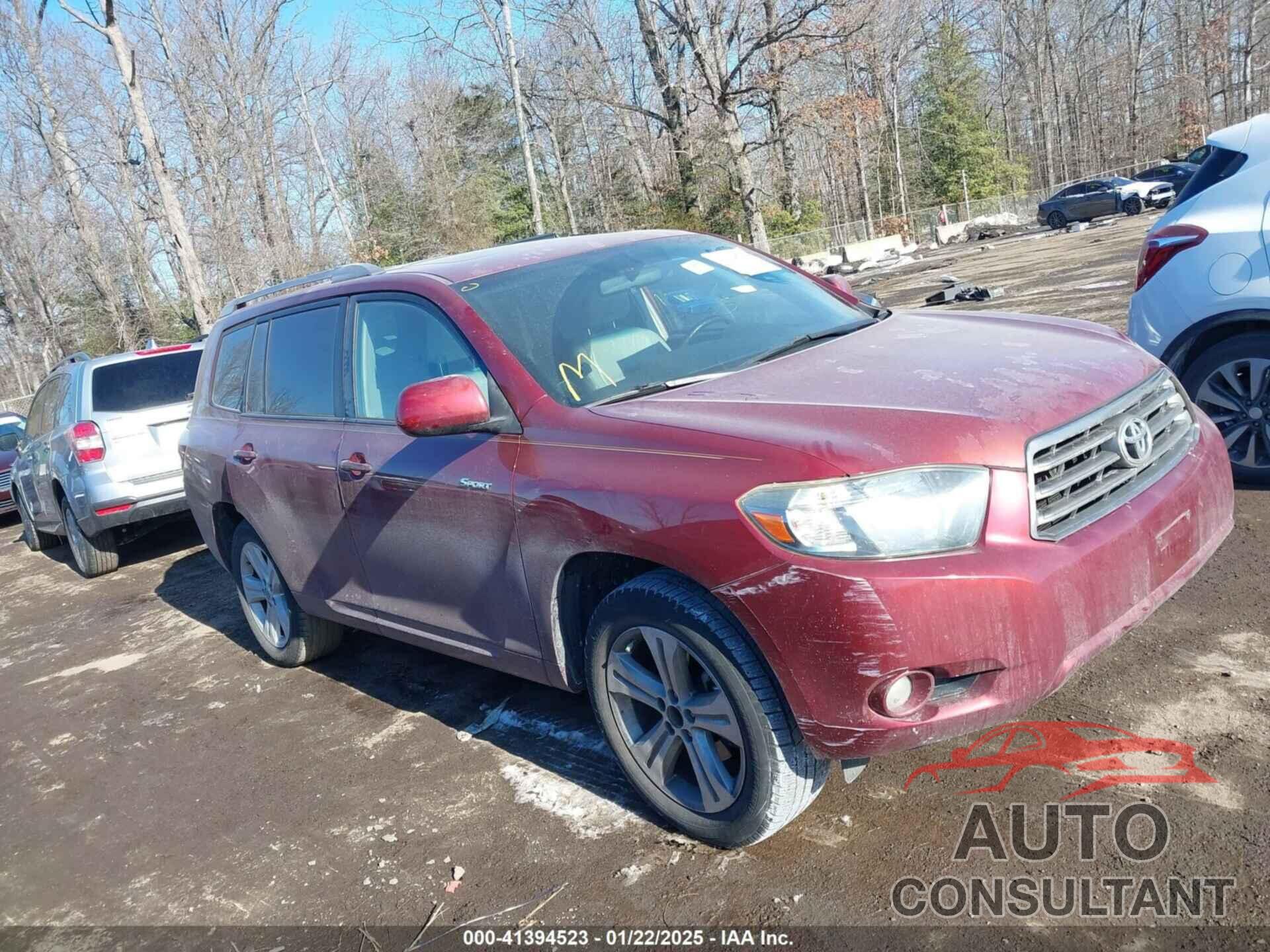 TOYOTA HIGHLANDER 2009 - JTEES43A592130428