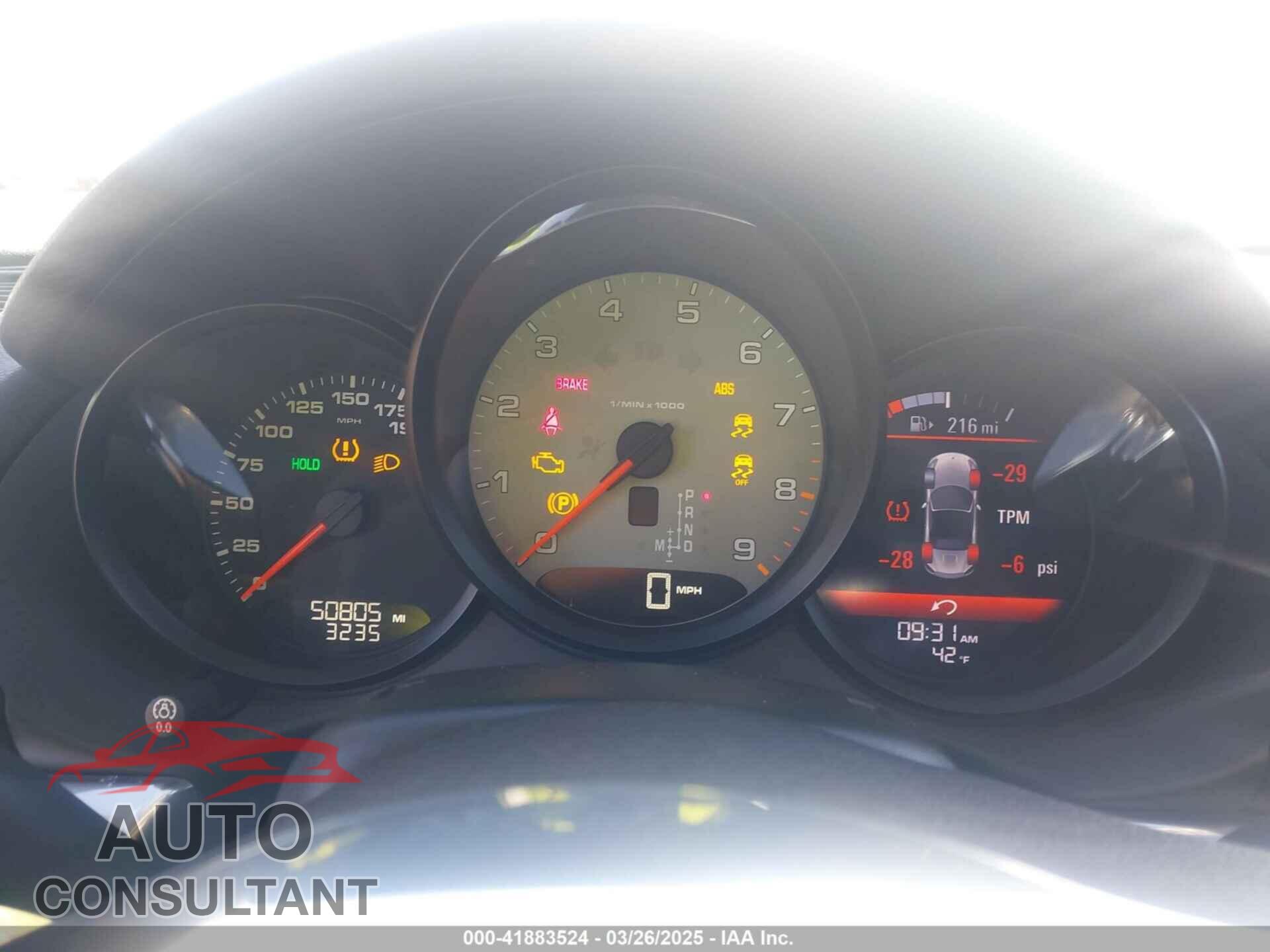 PORSCHE BOXSTER 2013 - WP0CB2A88DS133283