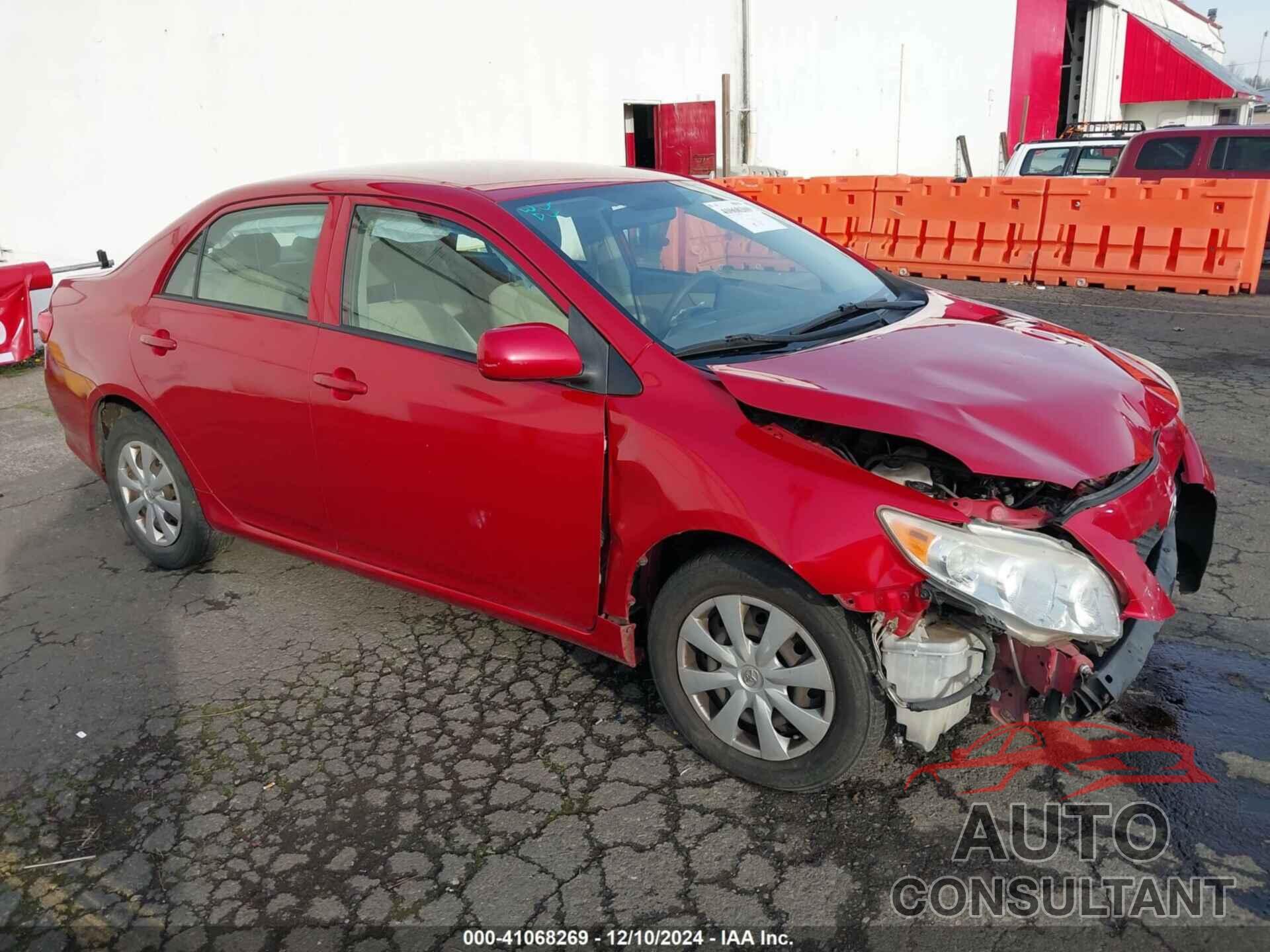 TOYOTA COROLLA 2009 - JTDBL40E99J047828