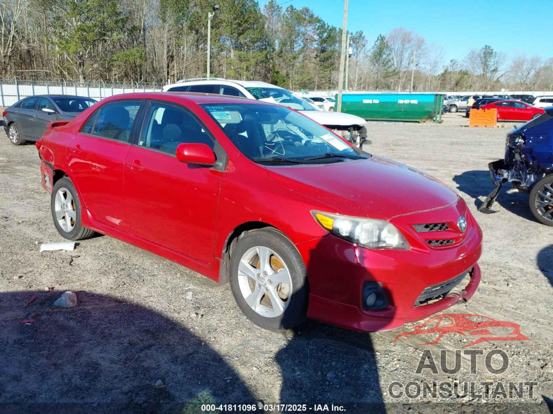 TOYOTA COROLLA 2012 - 2T1BU4EE4CC787859