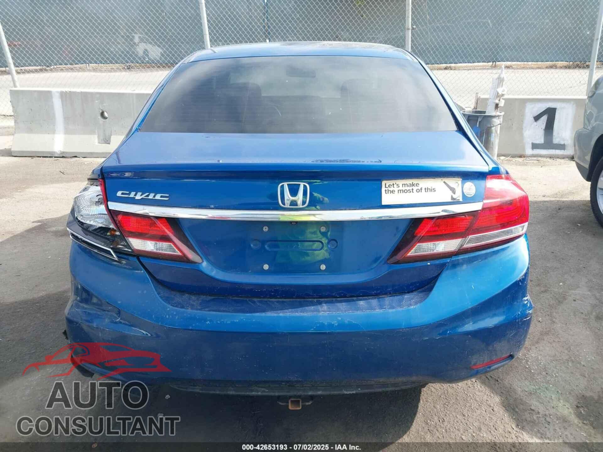 HONDA CIVIC 2014 - 19XFB2F5XEE247155