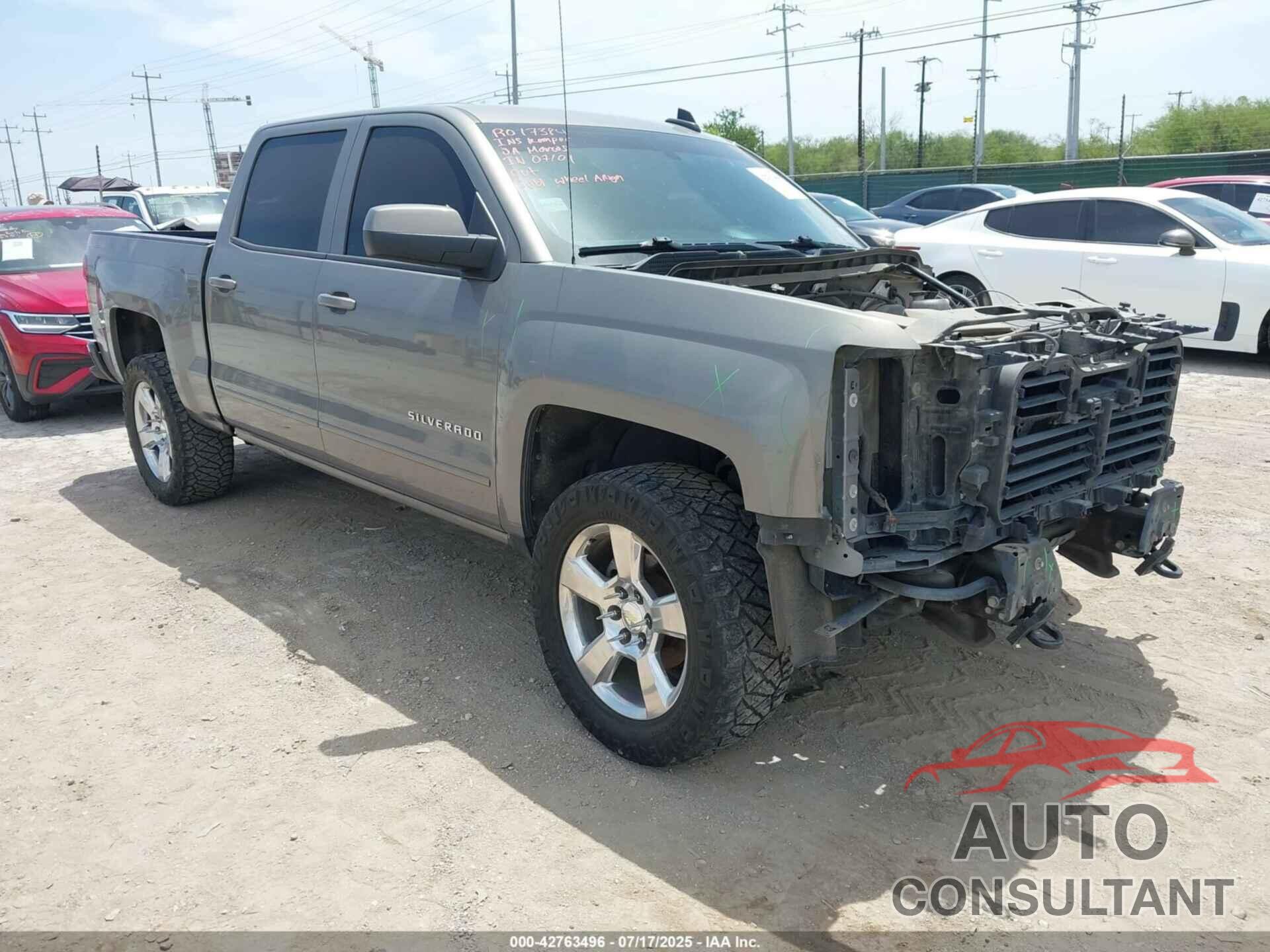 CHEVROLET SILVERADO 1500 2017 - 3GCUKREH8HG370540