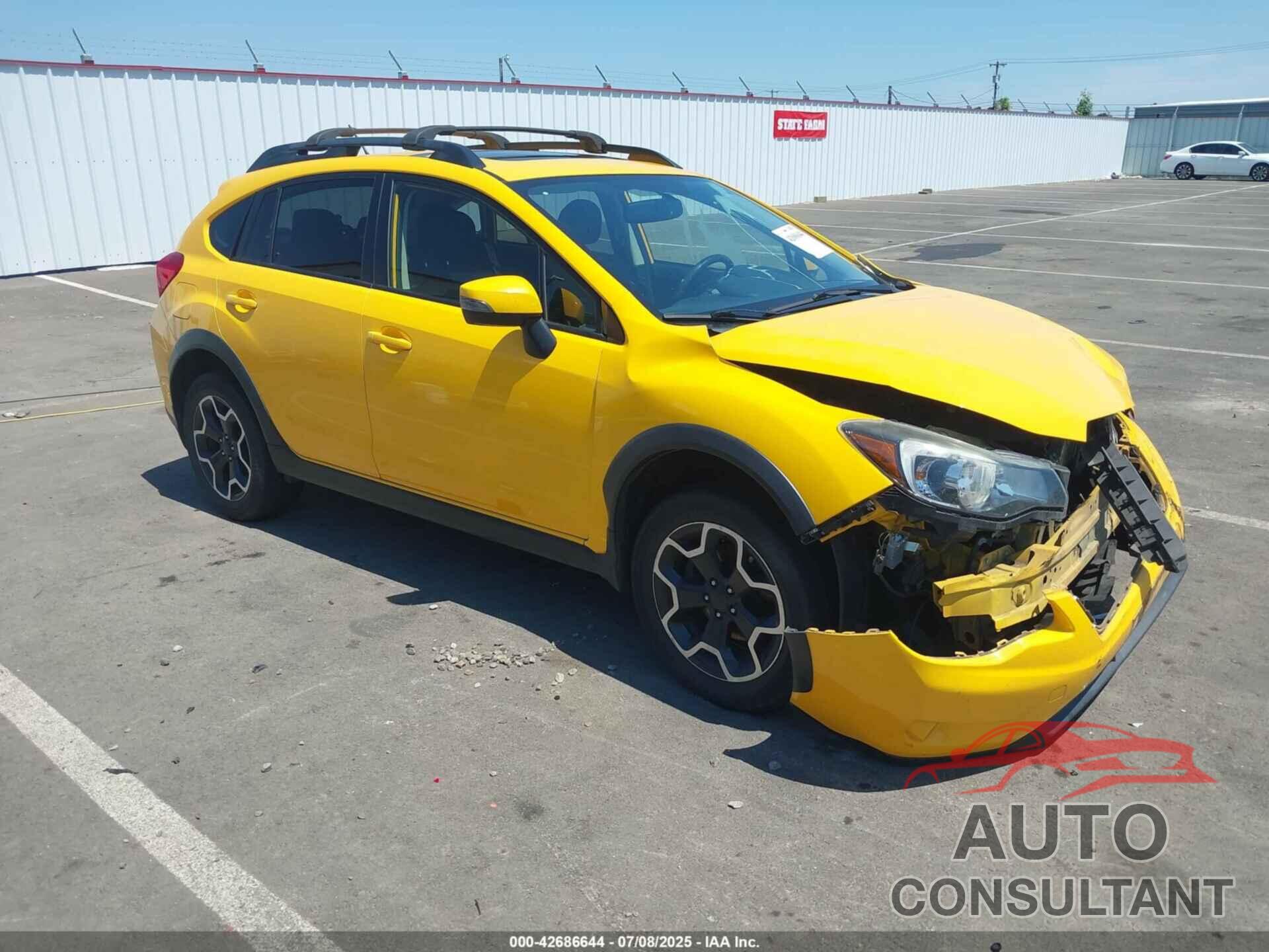 SUBARU XV CROSSTREK 2015 - JF2GPADC9F8263877