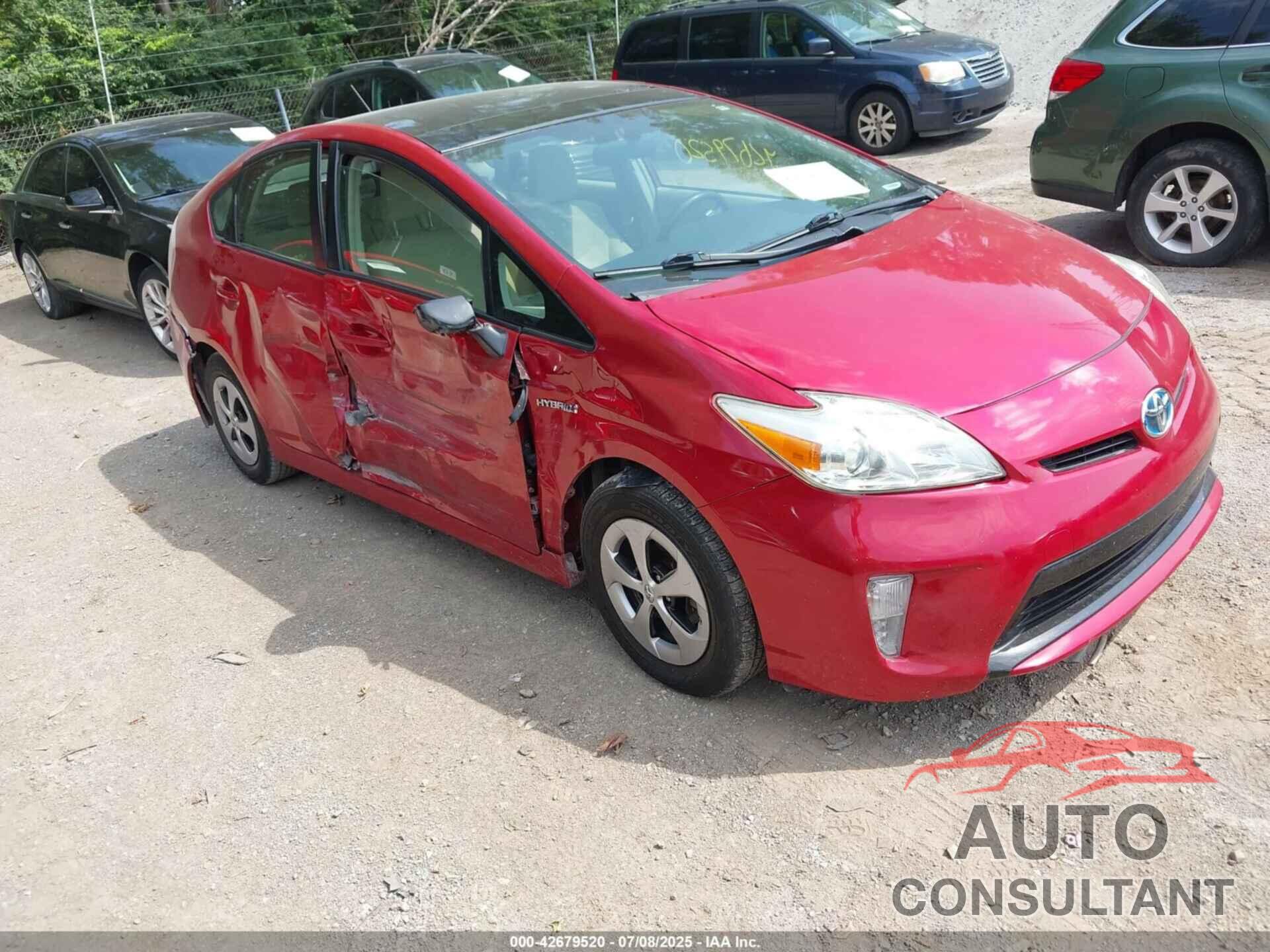TOYOTA PRIUS 2012 - JTDKN3DU7C1581259