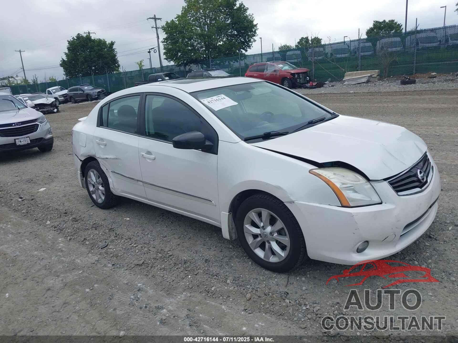 NISSAN SENTRA 2012 - 3N1AB6AP0CL770092