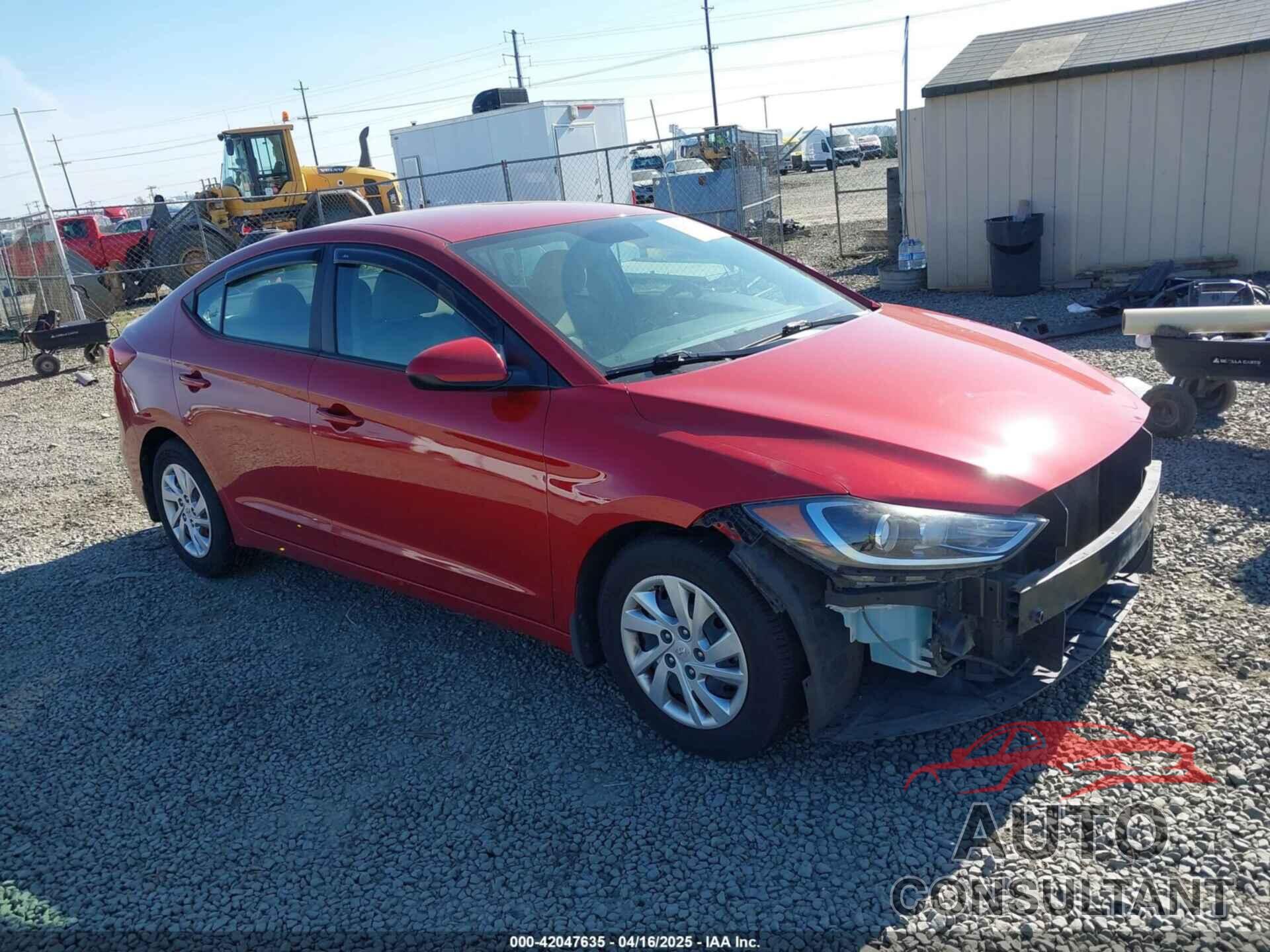 HYUNDAI ELANTRA 2018 - KMHD74LF4JU450163