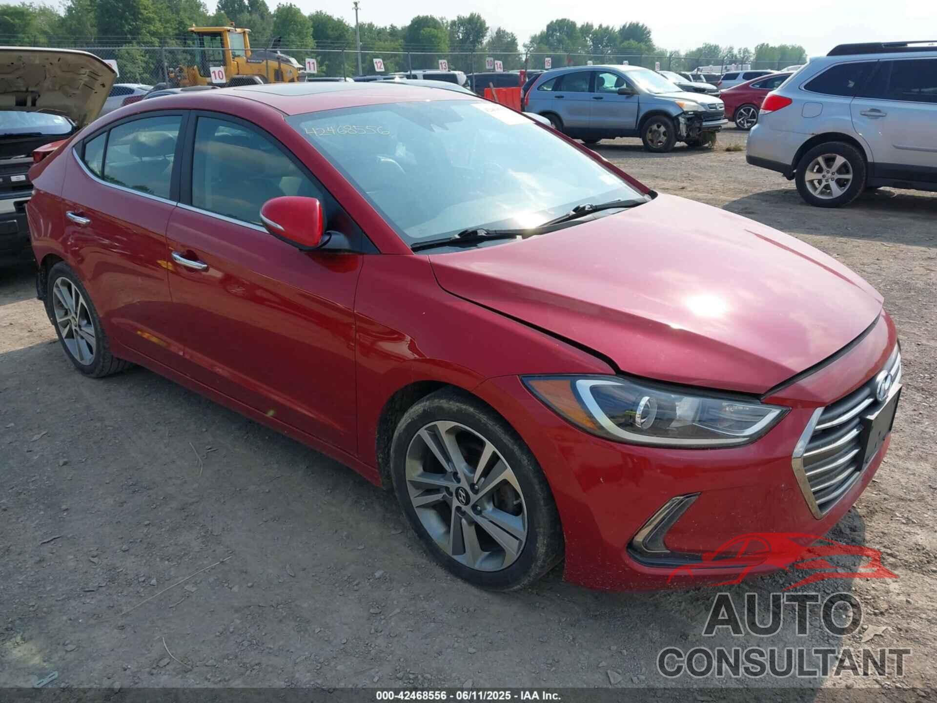 HYUNDAI ELANTRA 2017 - KMHD84LF4HU118411