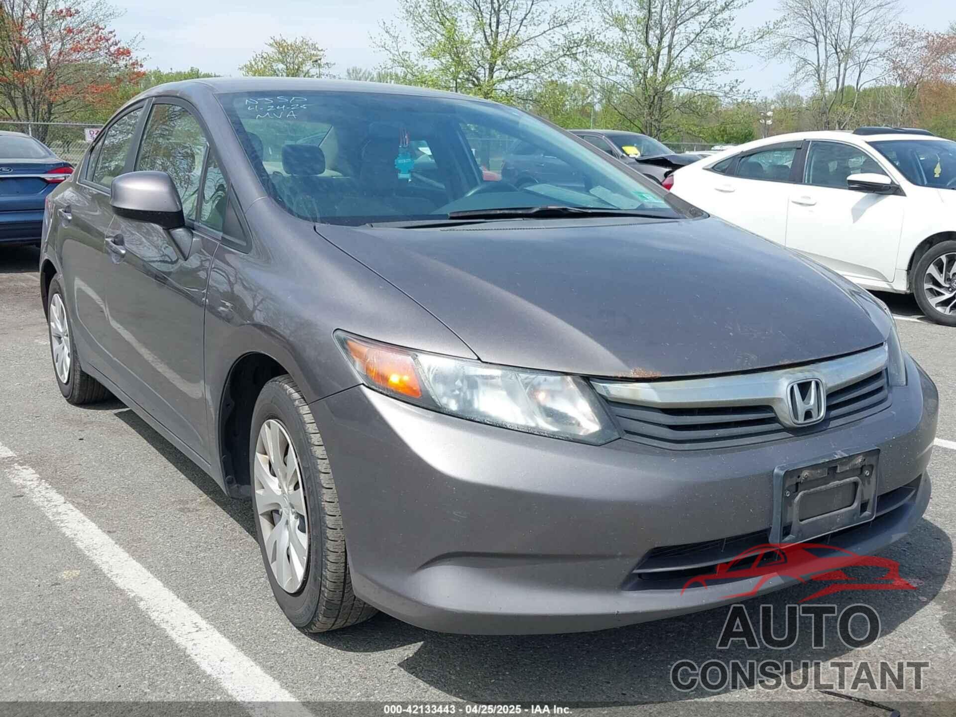 HONDA CIVIC 2012 - 19XFB2F53CE387352
