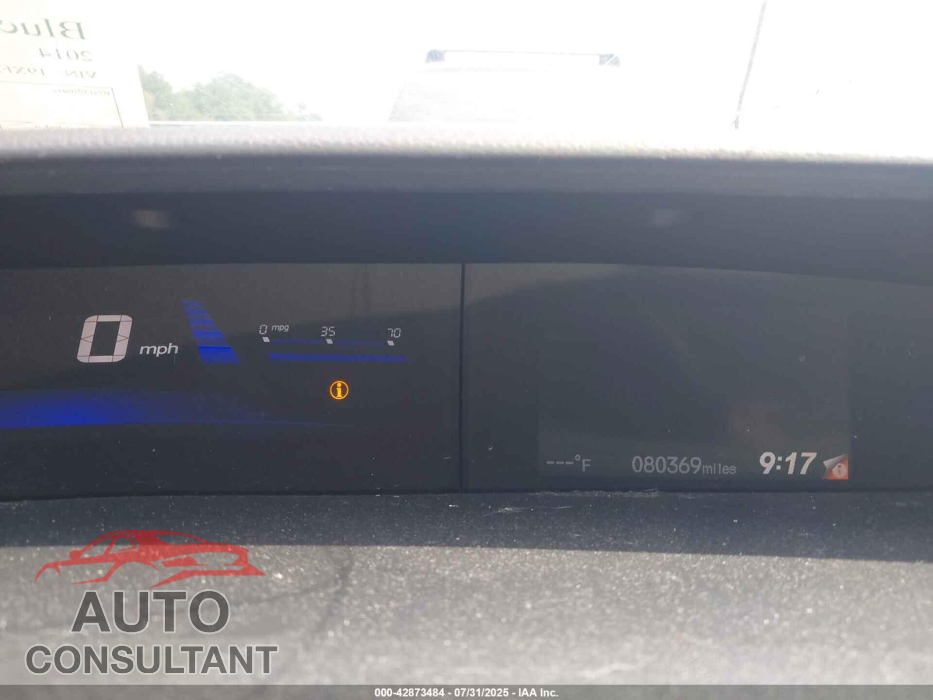 HONDA CIVIC 2014 - 19XFB2F5XEE079601