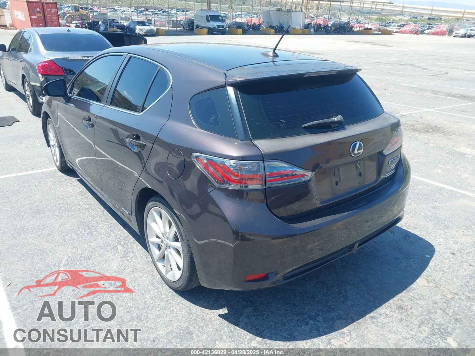 LEXUS CT 200H 2012 - JTHKD5BH4C2117777