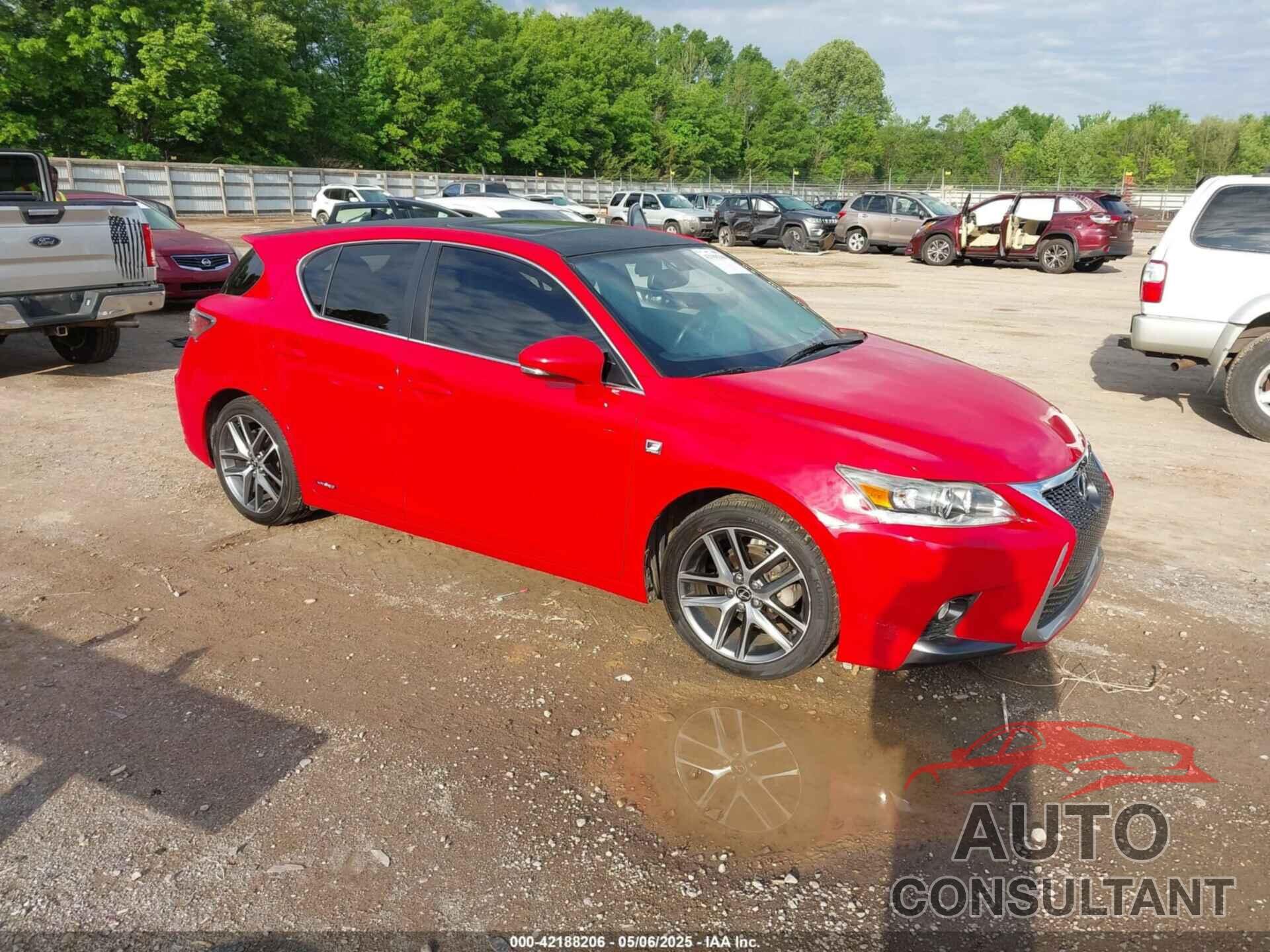 LEXUS CT 200H 2014 - JTHKD5BH3E2178881