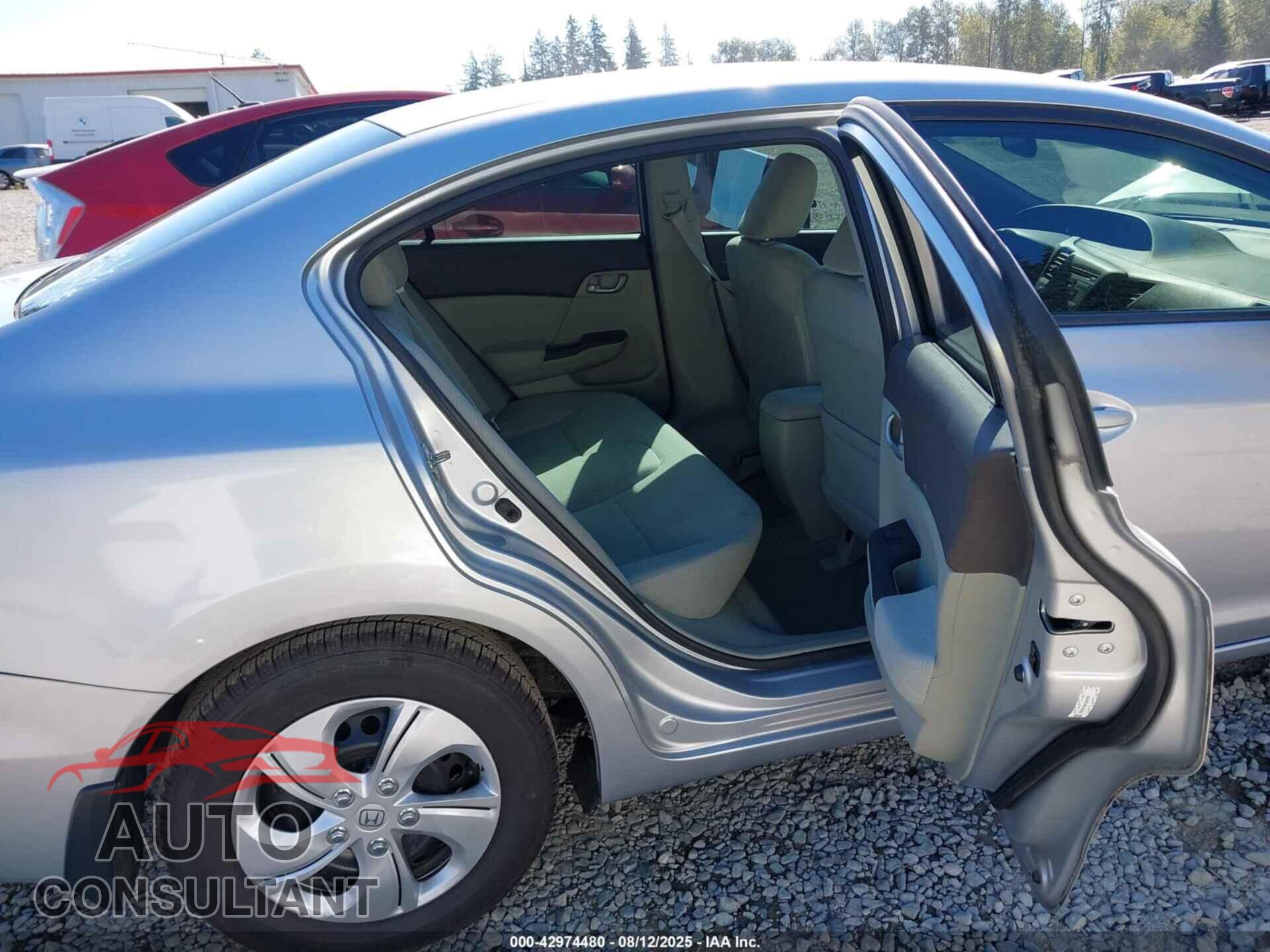HONDA CIVIC 2012 - 19XFB2F56CE330708