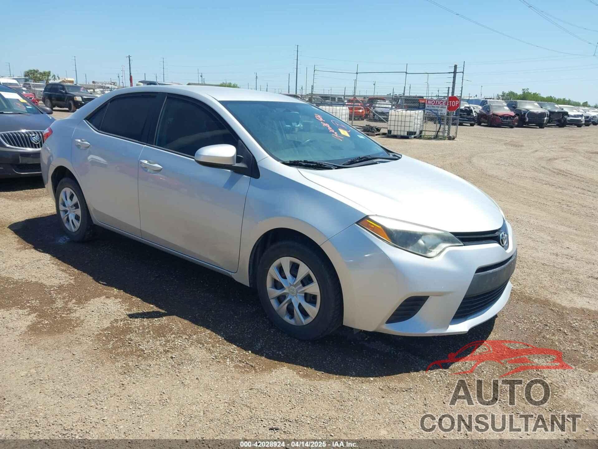 TOYOTA COROLLA 2014 - 5YFBURHE6EP059424