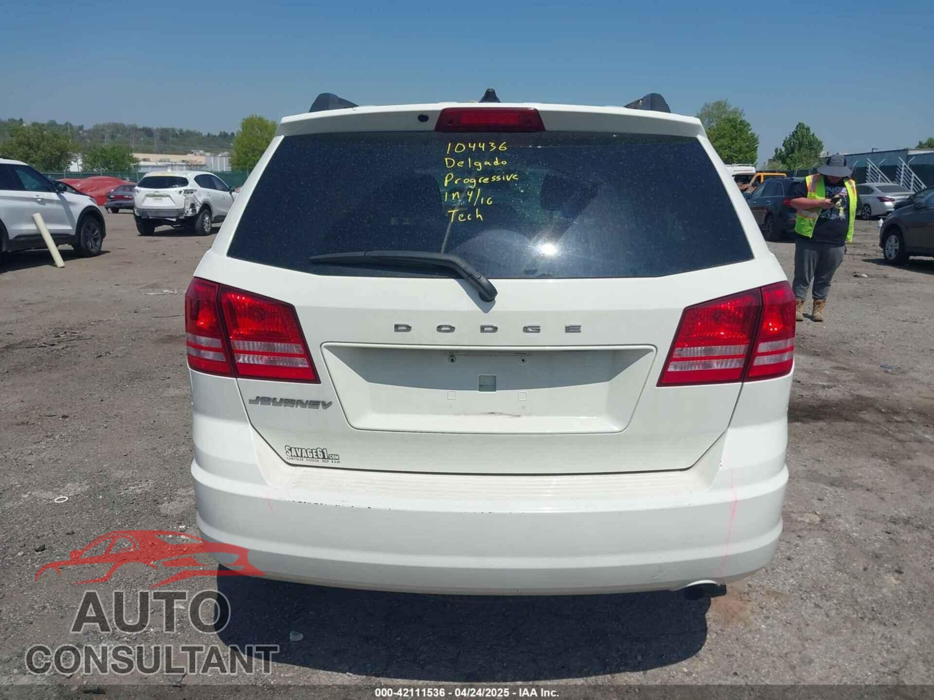 DODGE JOURNEY 2018 - 3C4PDCAB0JT217282