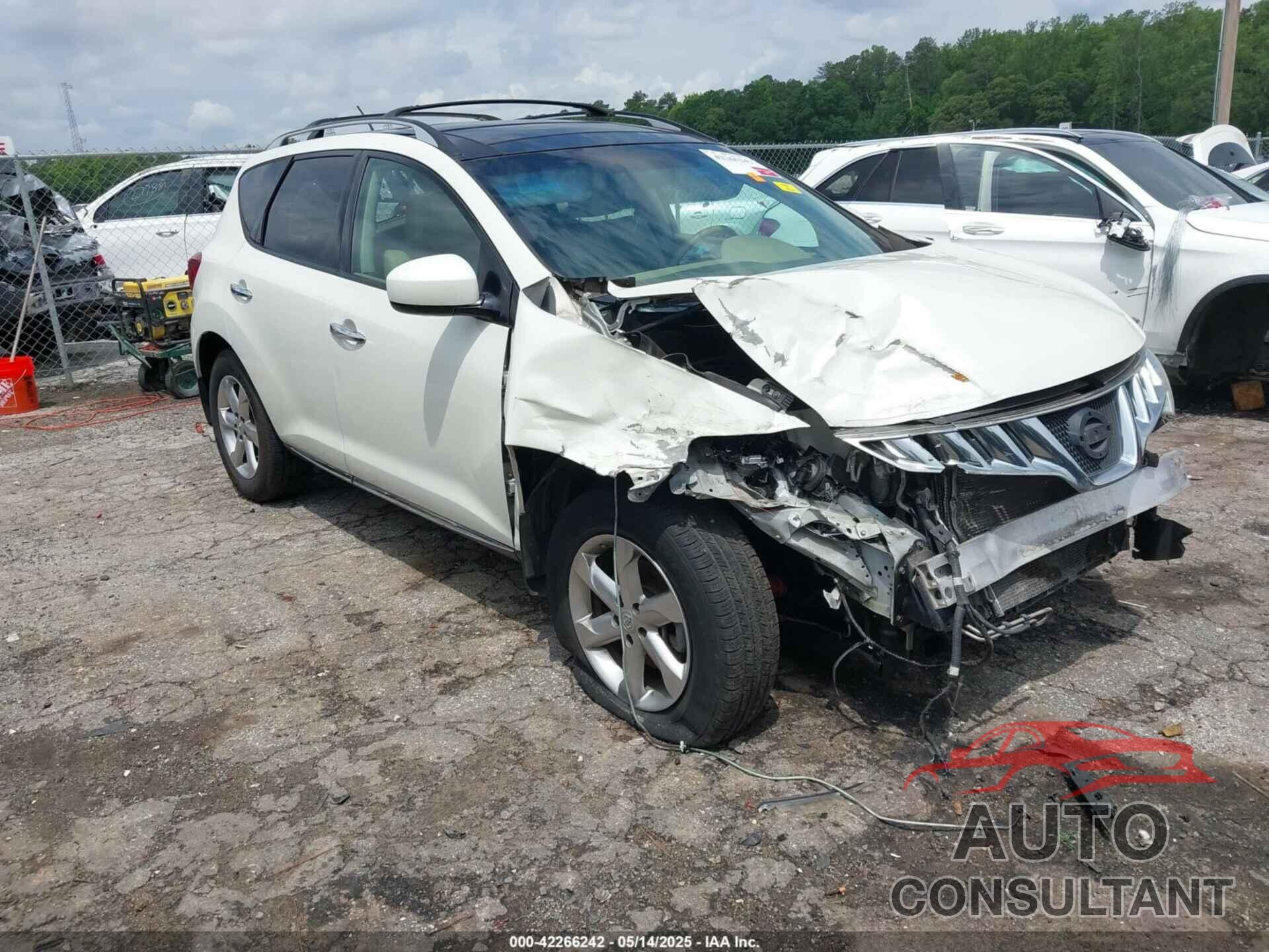 NISSAN MURANO 2010 - JN8AZ1MW0AW130023