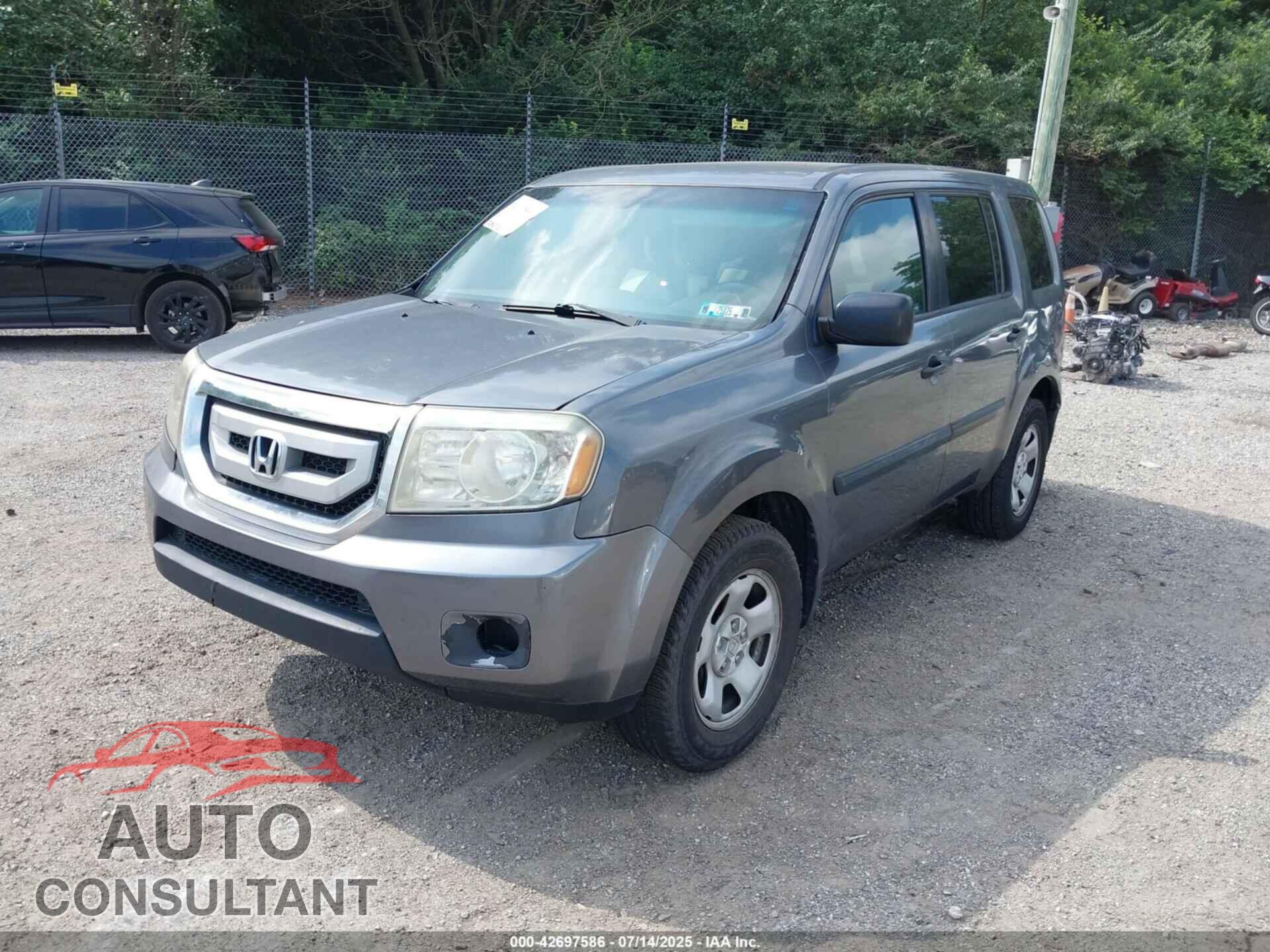 HONDA PILOT 2011 - 5FNYF4H24BB098226