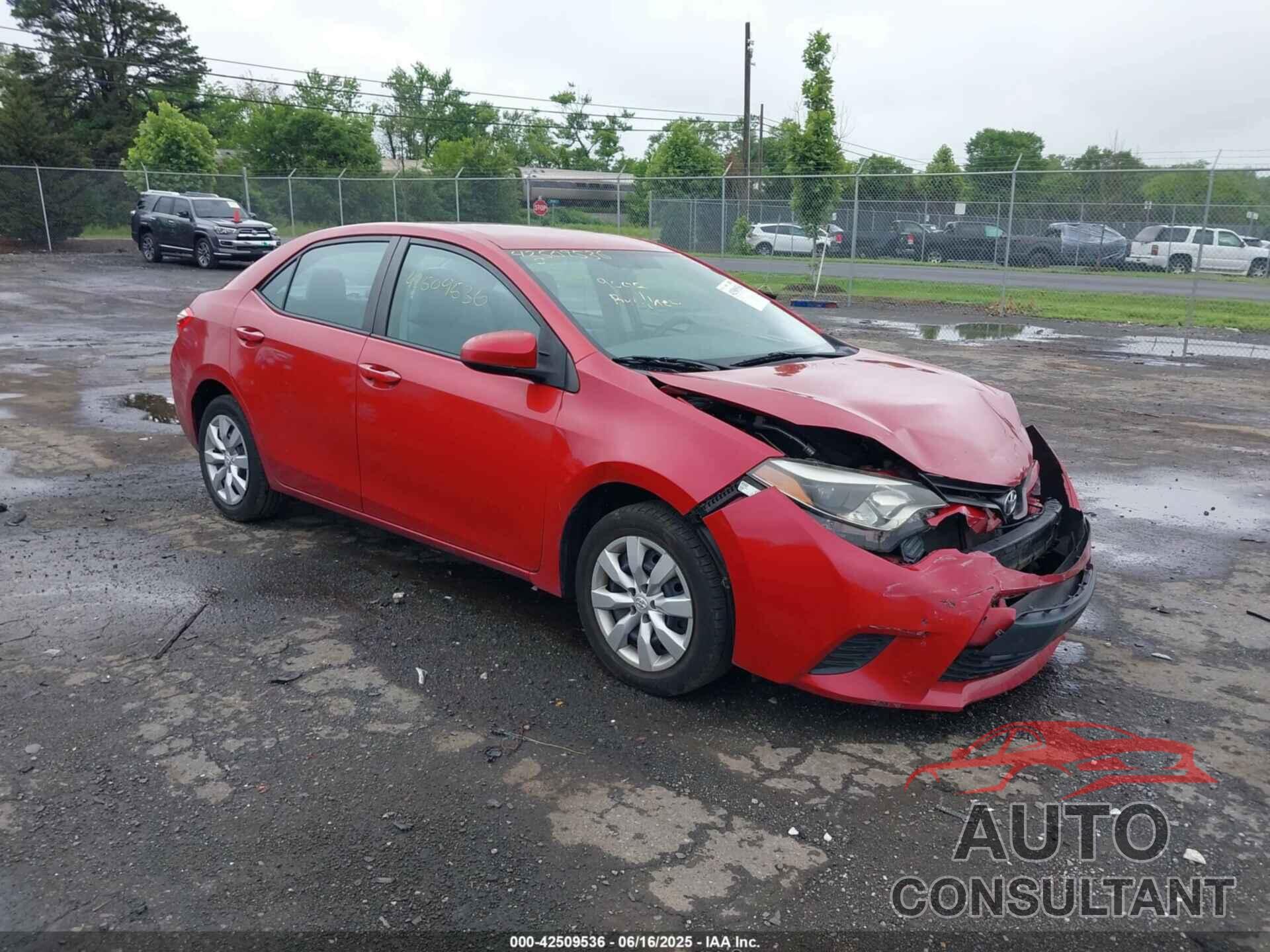 TOYOTA COROLLA 2014 - 5YFBURHE1EP138144