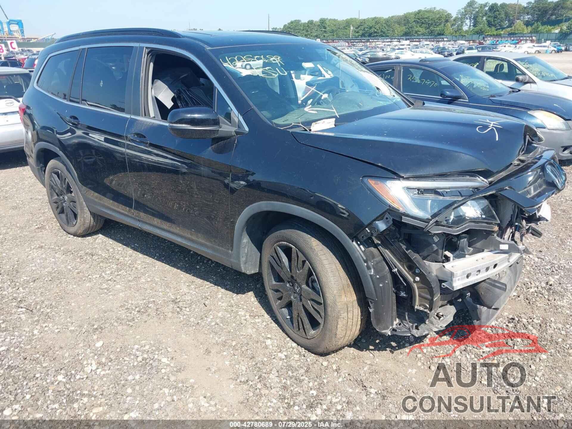 HONDA PILOT 2022 - 5FNYF6H26NB034690