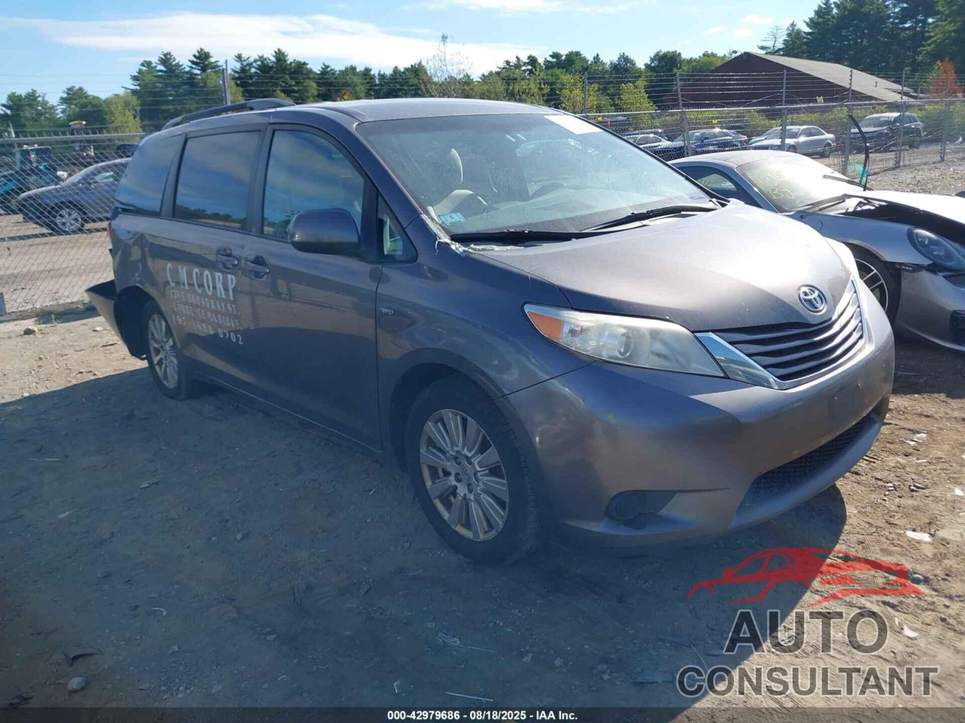 TOYOTA SIENNA 2017 - 5TDJZ3DC1HS169243