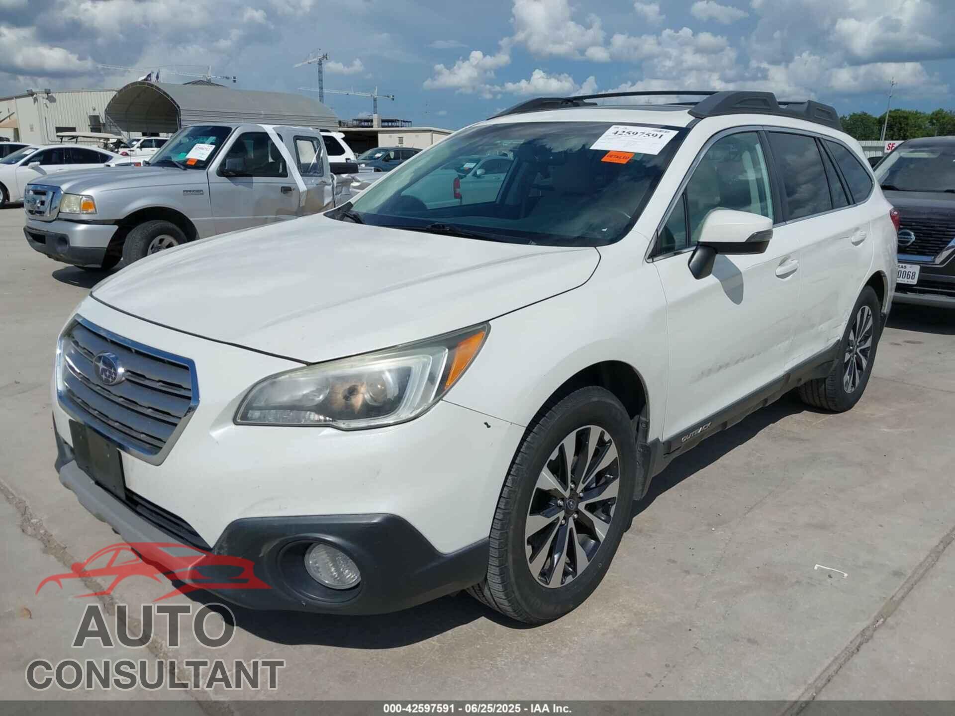 SUBARU OUTBACK 2016 - 4S4BSBLC0G3246765