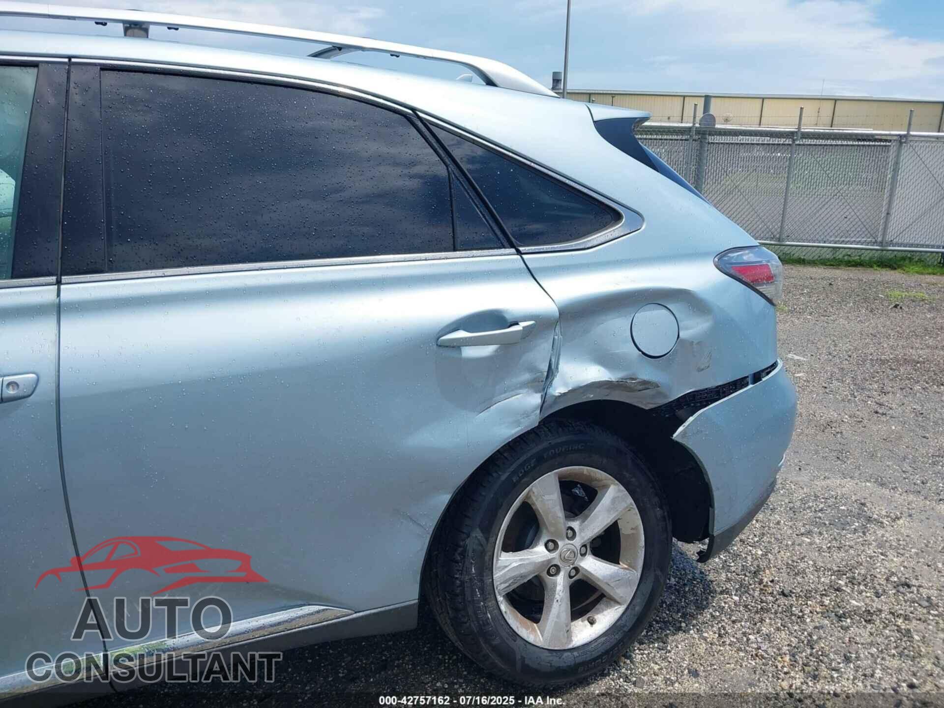 LEXUS RX 350 2012 - 2T2BK1BAXCC139072