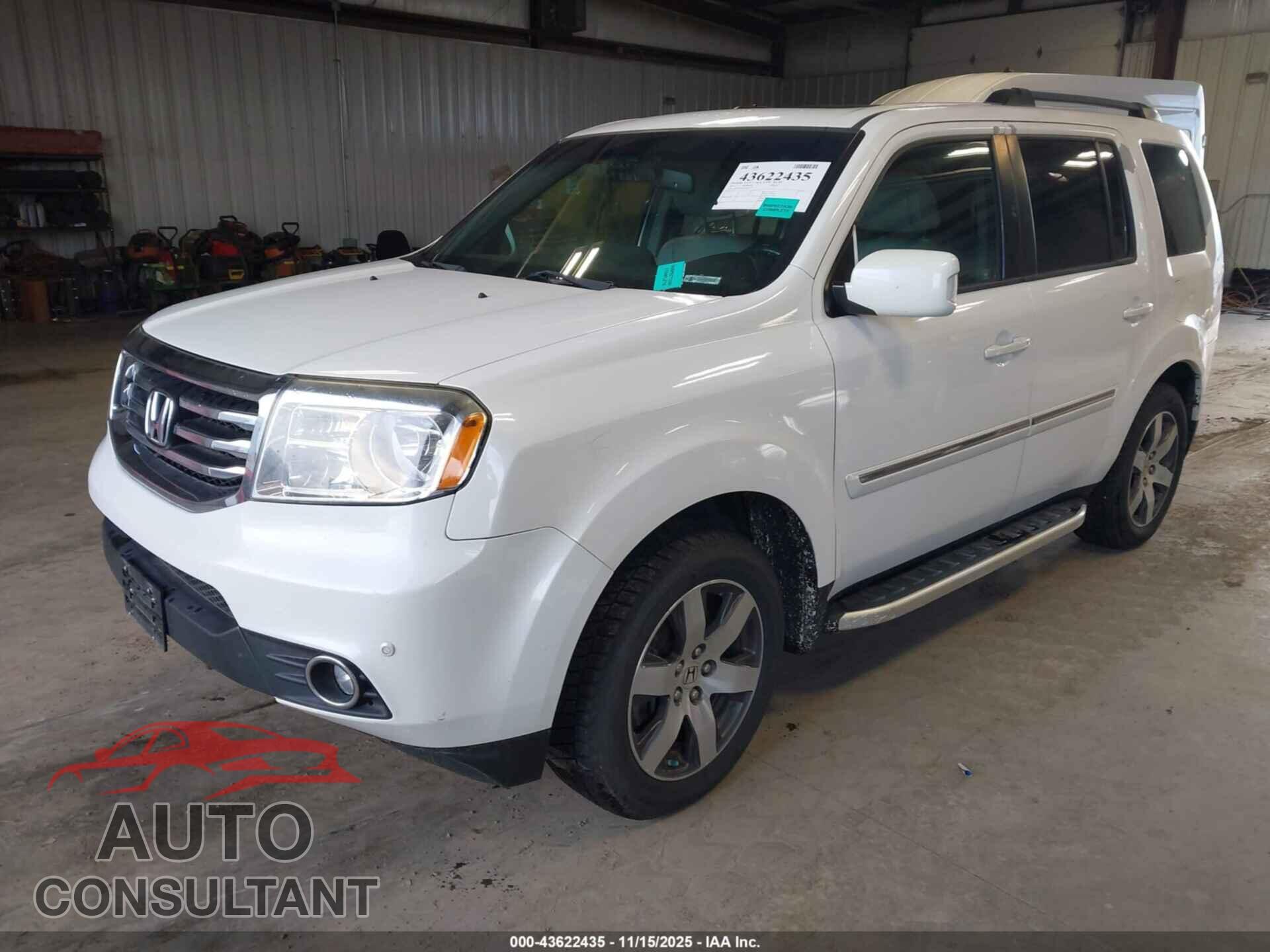 HONDA PILOT 2012 - 5FNYF3H96CB028316