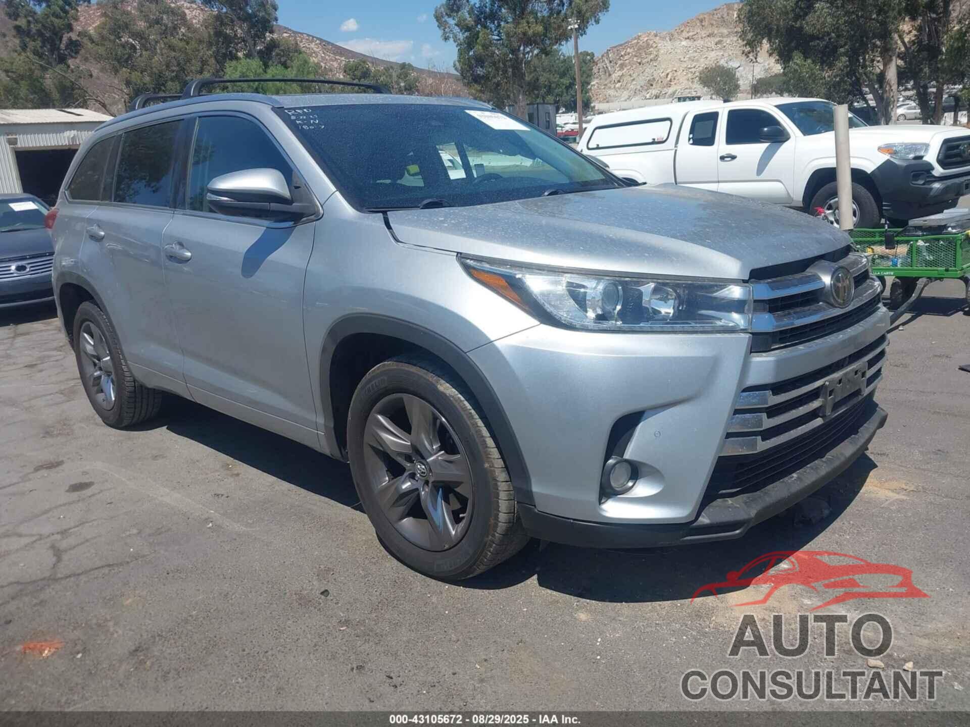 TOYOTA HIGHLANDER 2017 - 5TDYZRFHXHS195365